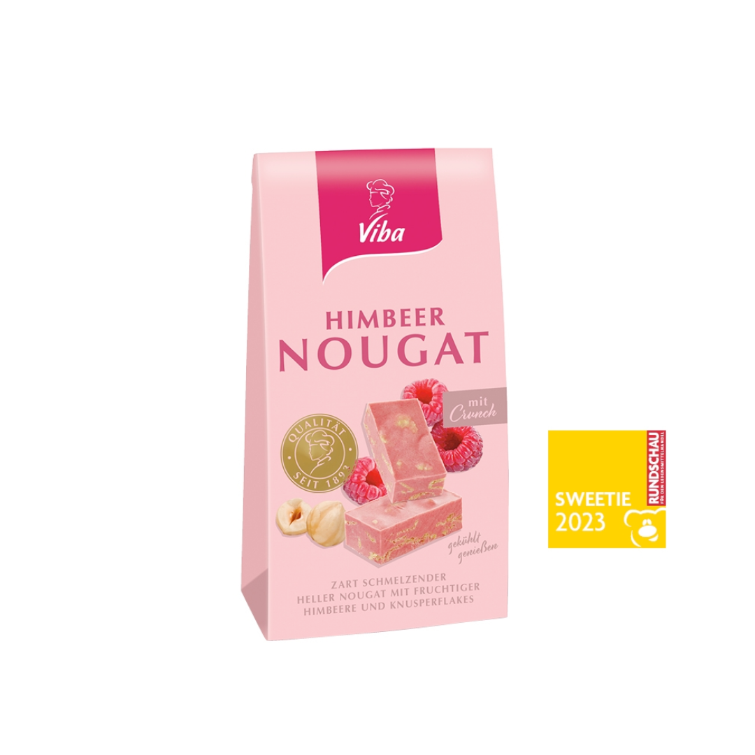 Viba Himbeer Nougat mit Crunch 100g