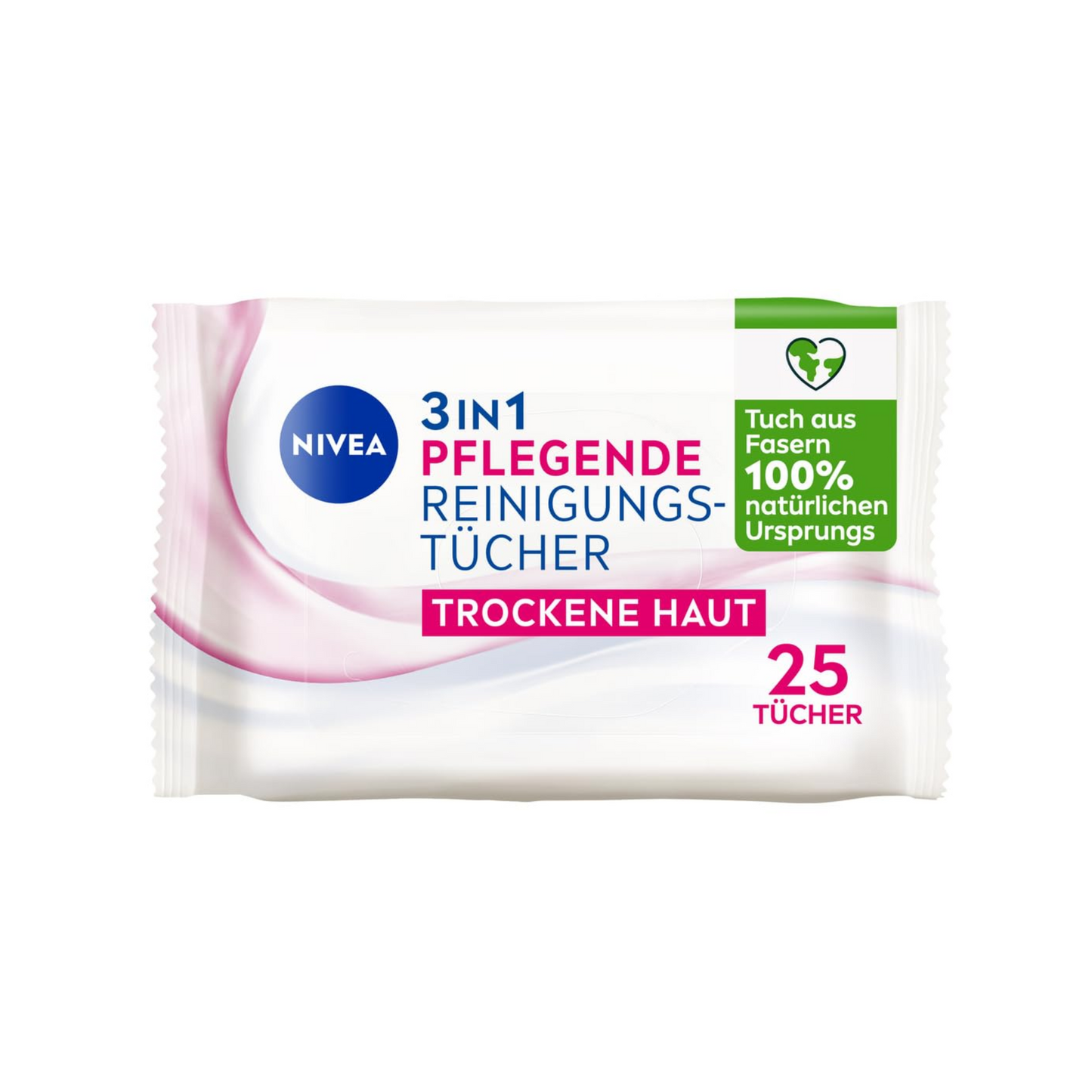 Nivea 3in1 Pflegende Reinigungstücher Trockene Haut 25ST