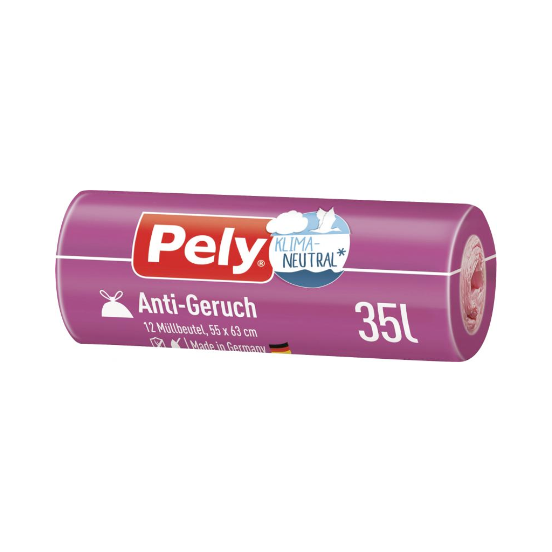 Pely Müllbeutel Zugband Anti-Geruch 35l 12ST