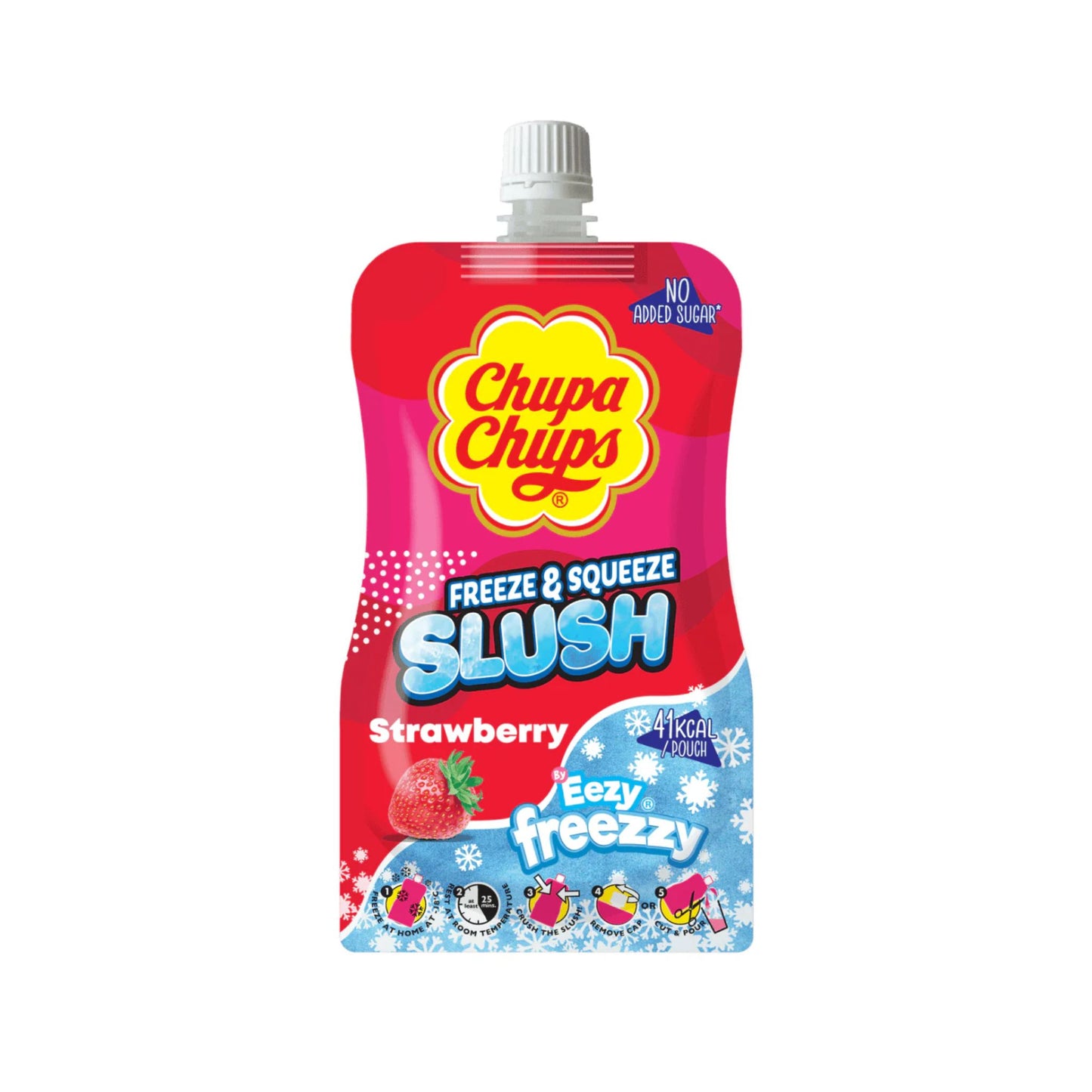 Chupa Chups Freeze&Squeeze Strawberry 250ml