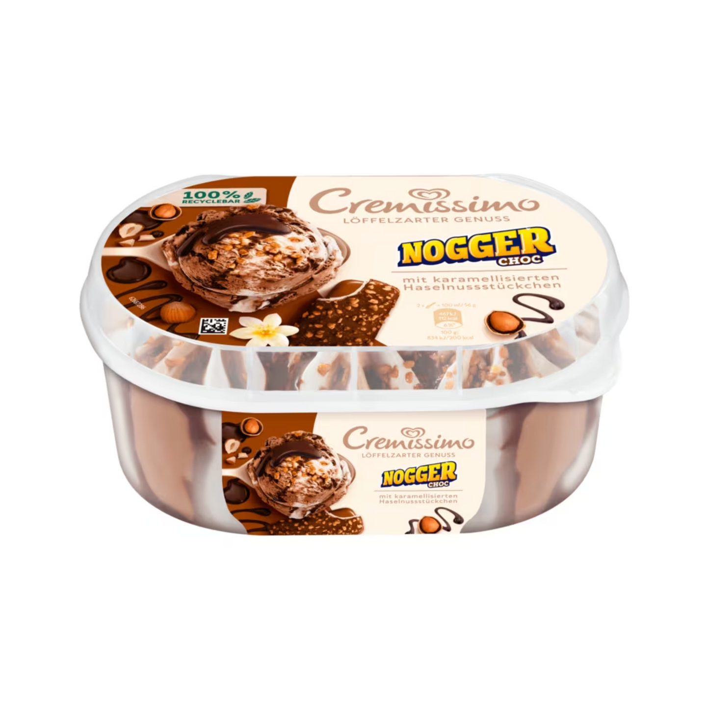 Langnese Cremissimo Nogger Choc Eis 825ml