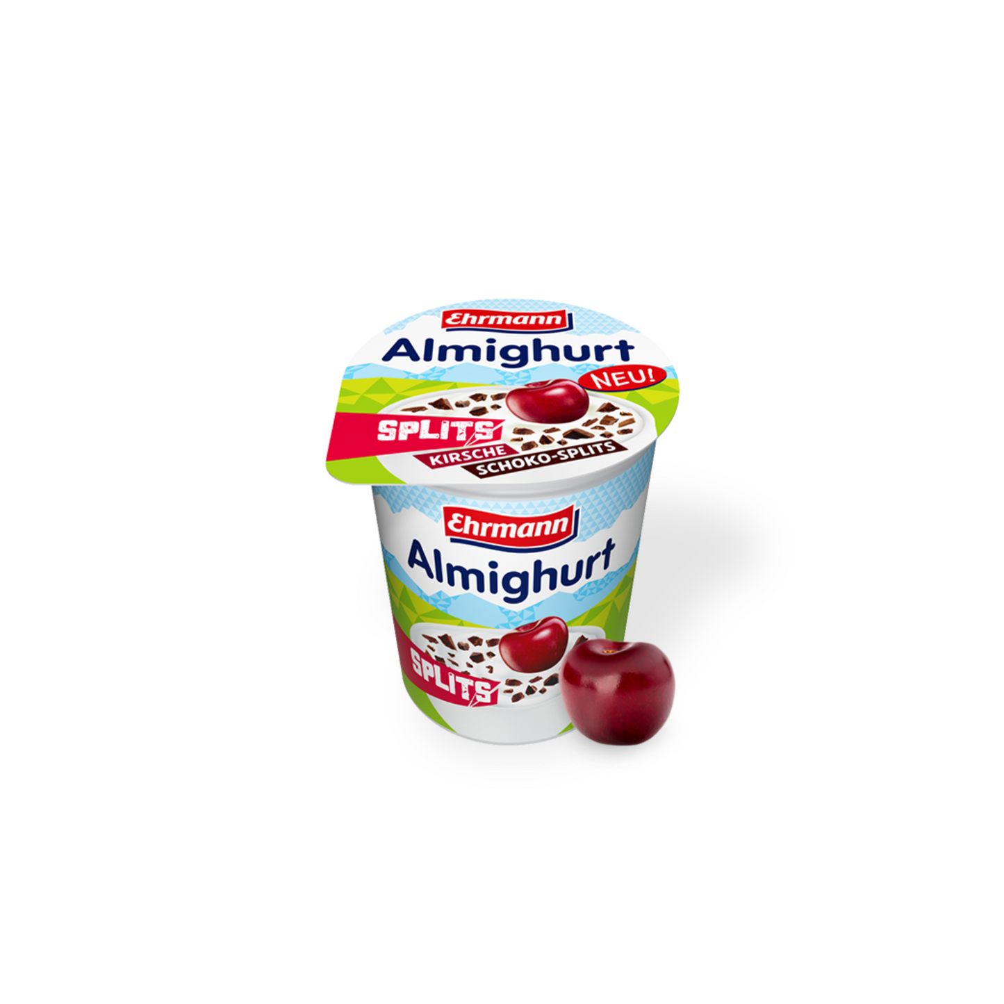 Almighurt Splits Kirsche mit Schokosplits 150g