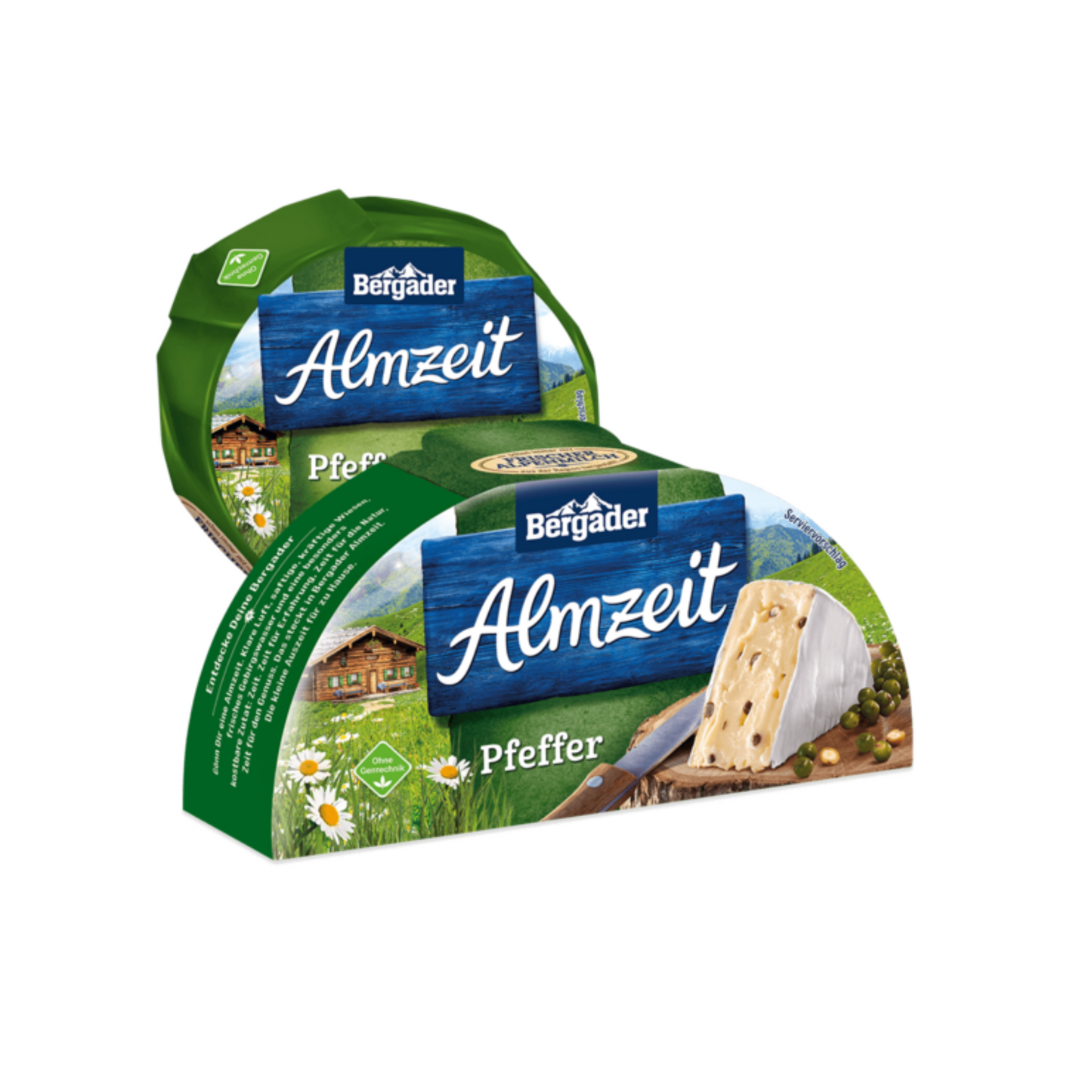 Almzeit Grüner Pfeffer 45% Vollfettstufe ca.150g