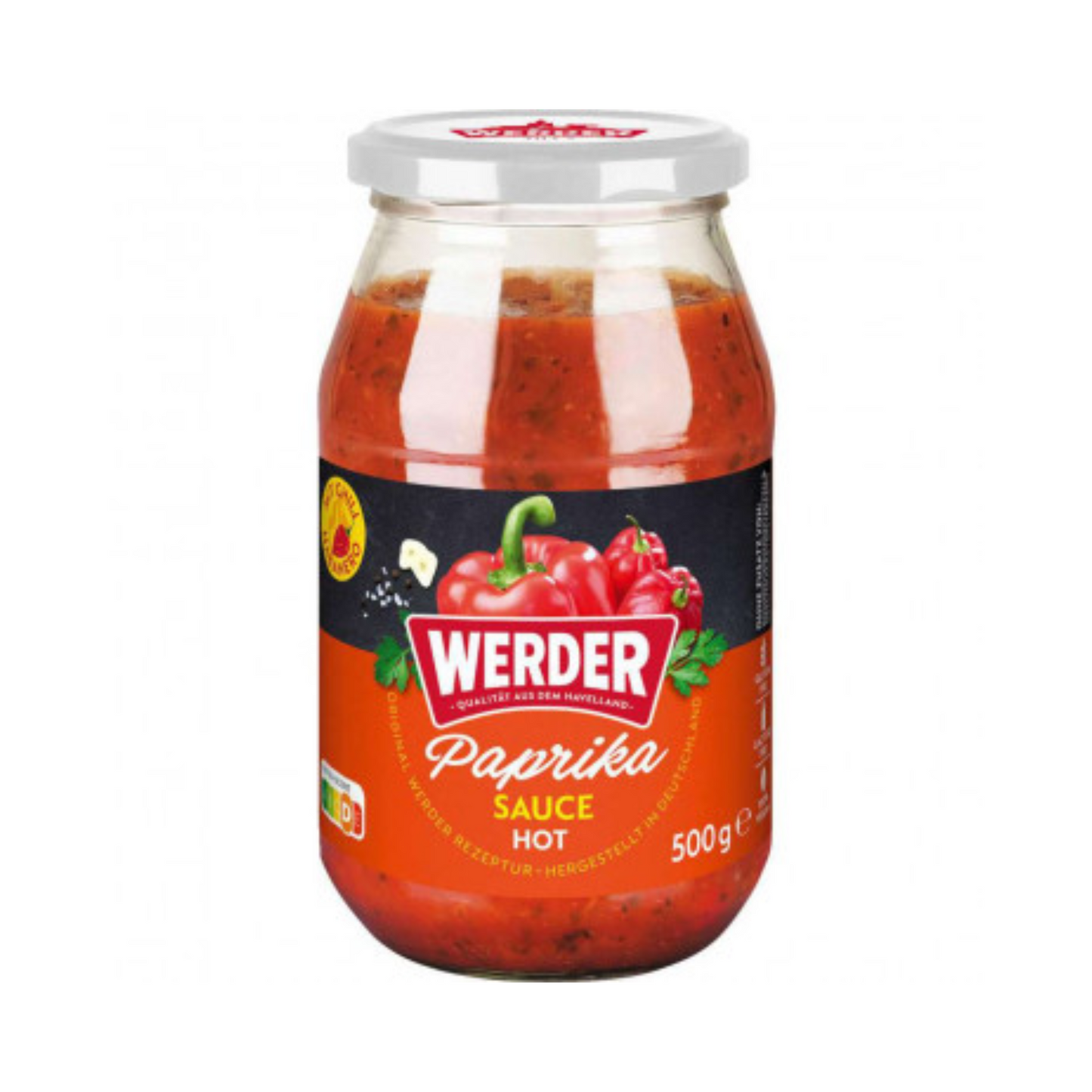 Werder Paprika Sauce hot 500g