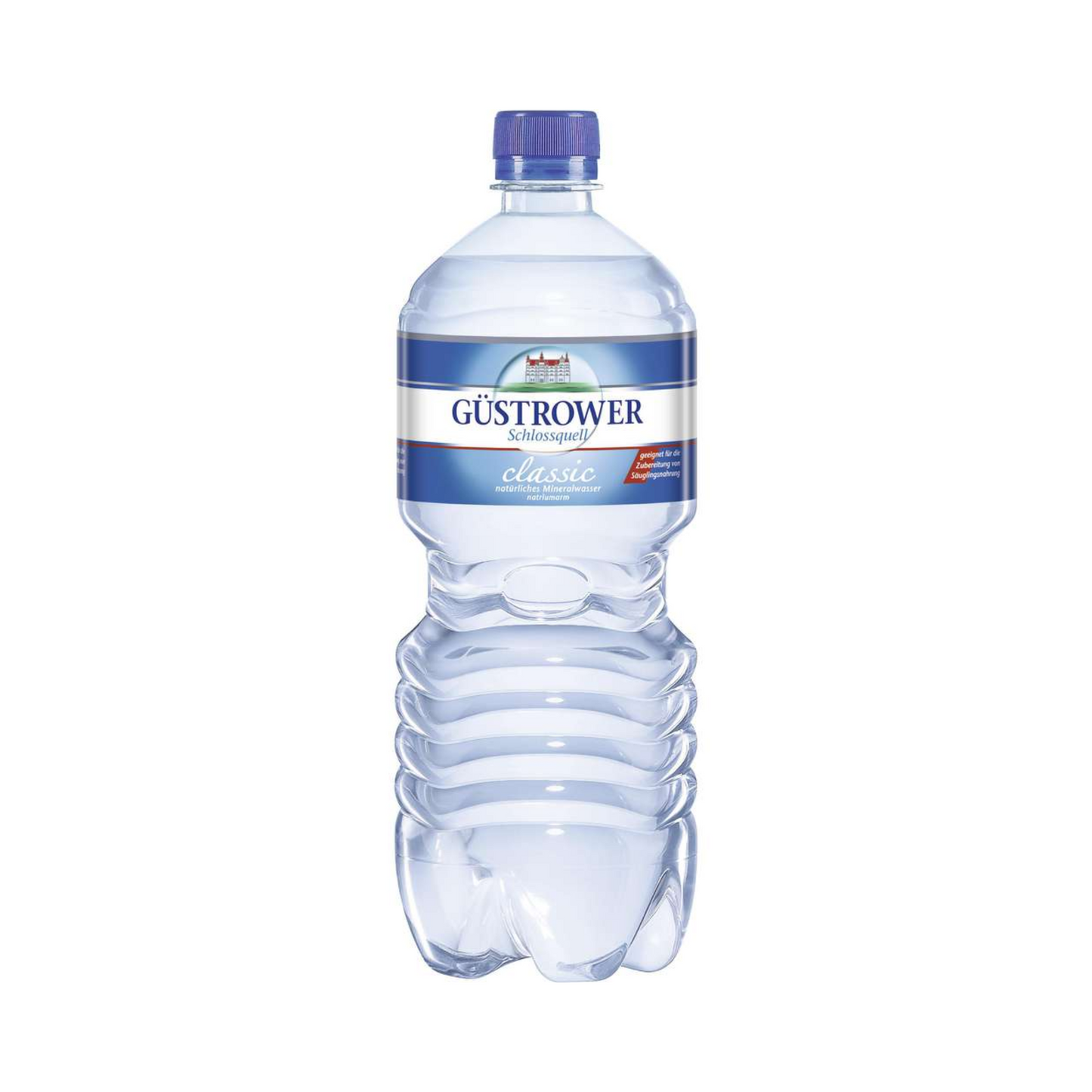 Güstrower Schlossquell Classic natürliches Mineralwasser natriumarm 1l DPG