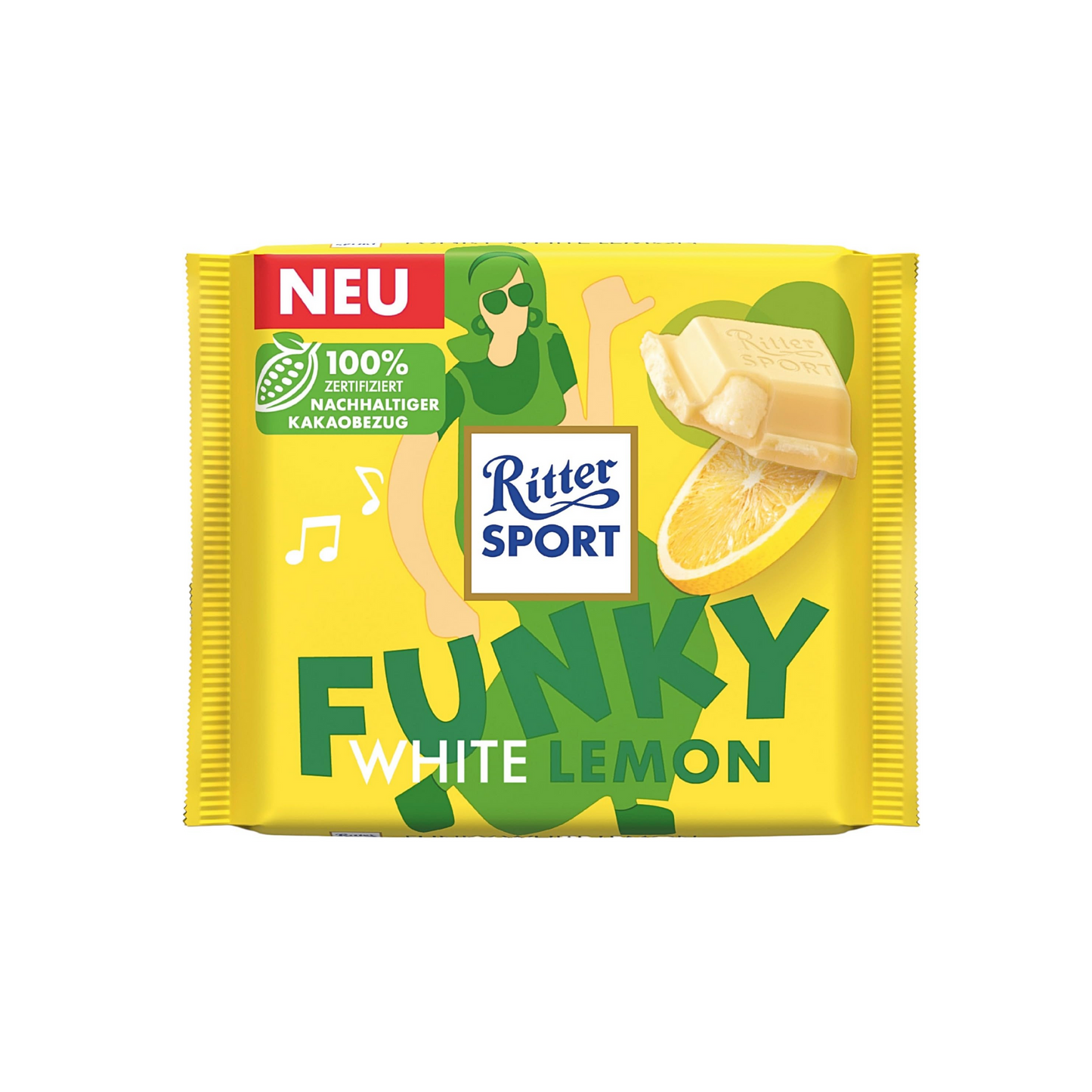 Ritter Sport White Lemon Tafel 100g