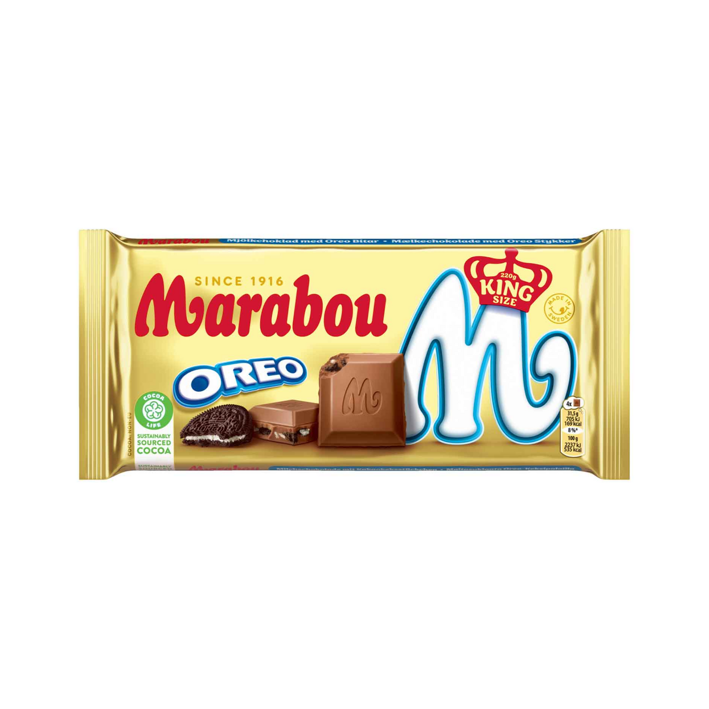 Marabou Oreo Vollmilchschokolade 220g