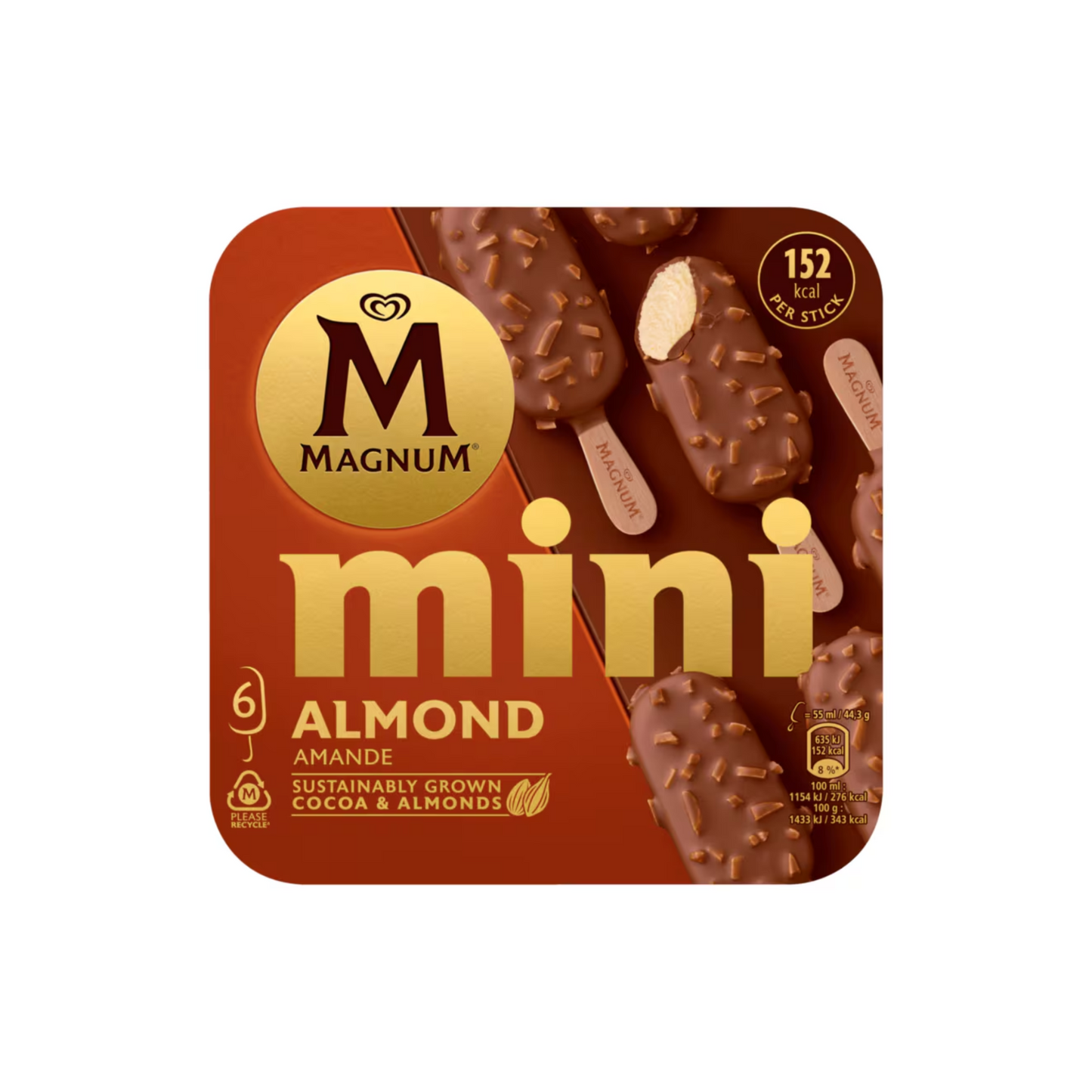 Langnese Magnum Mini Almond 6x55ml