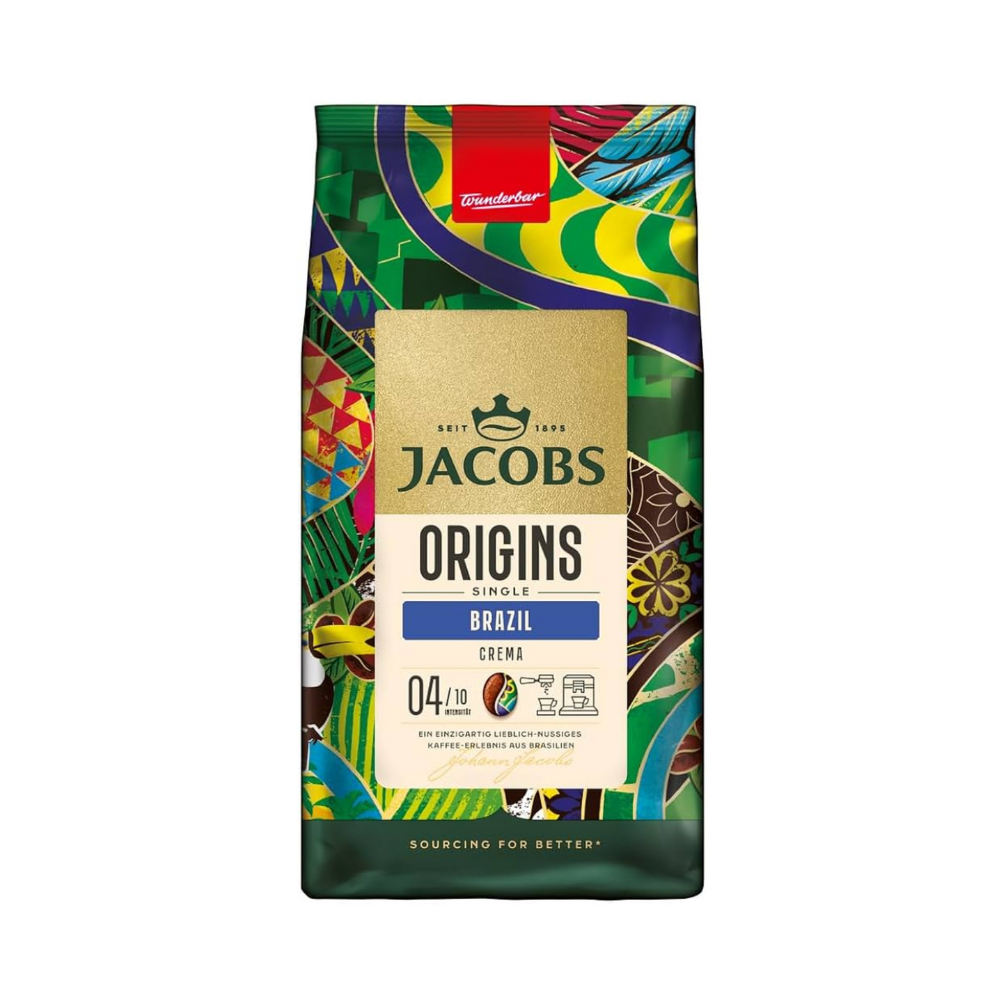Jacobs Origins Kaffee Brazil ganze Bohne 1kg