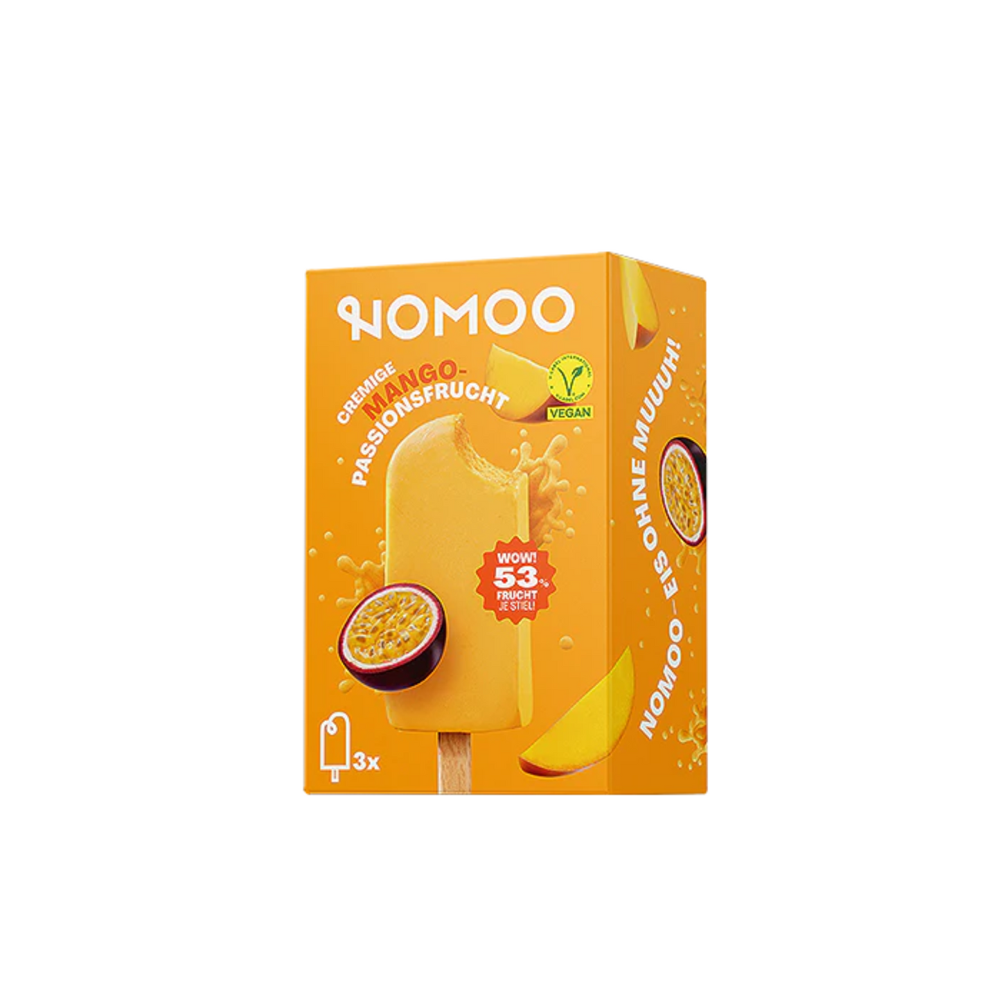 Nomoo Mango-Passionsfruchteis 3x65ml