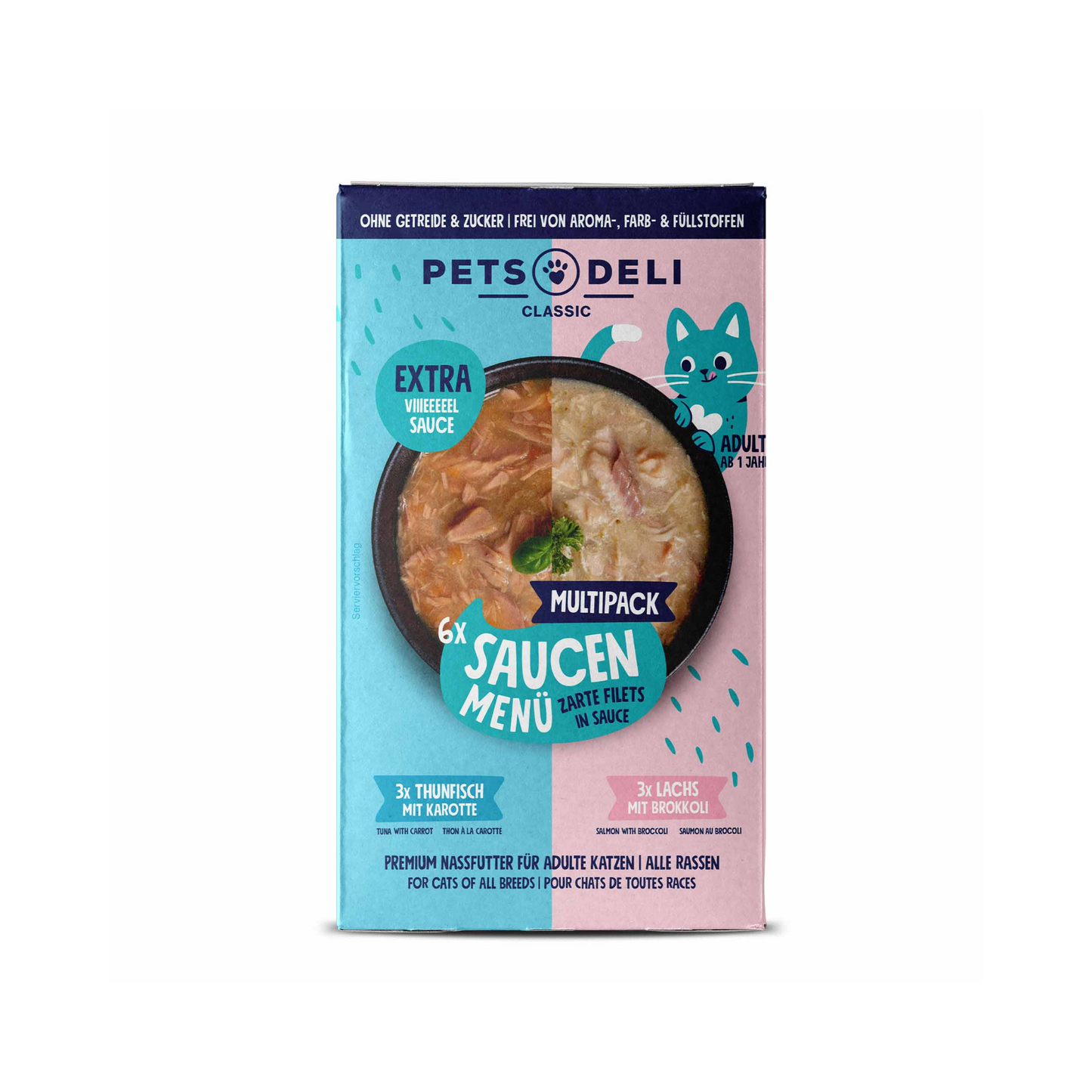 Pets Deli Multipack Lachs,Thunfisch 6ST 420g
