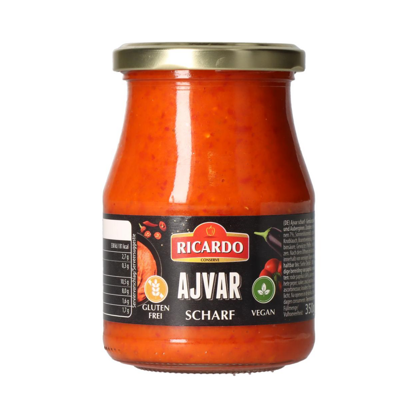 Ricardo Ajvar scharf 350g
