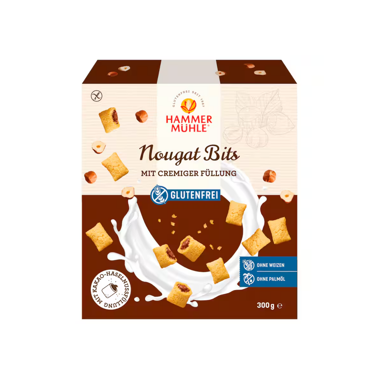 Hammermühle Nougat Bits glutenfrei 300g