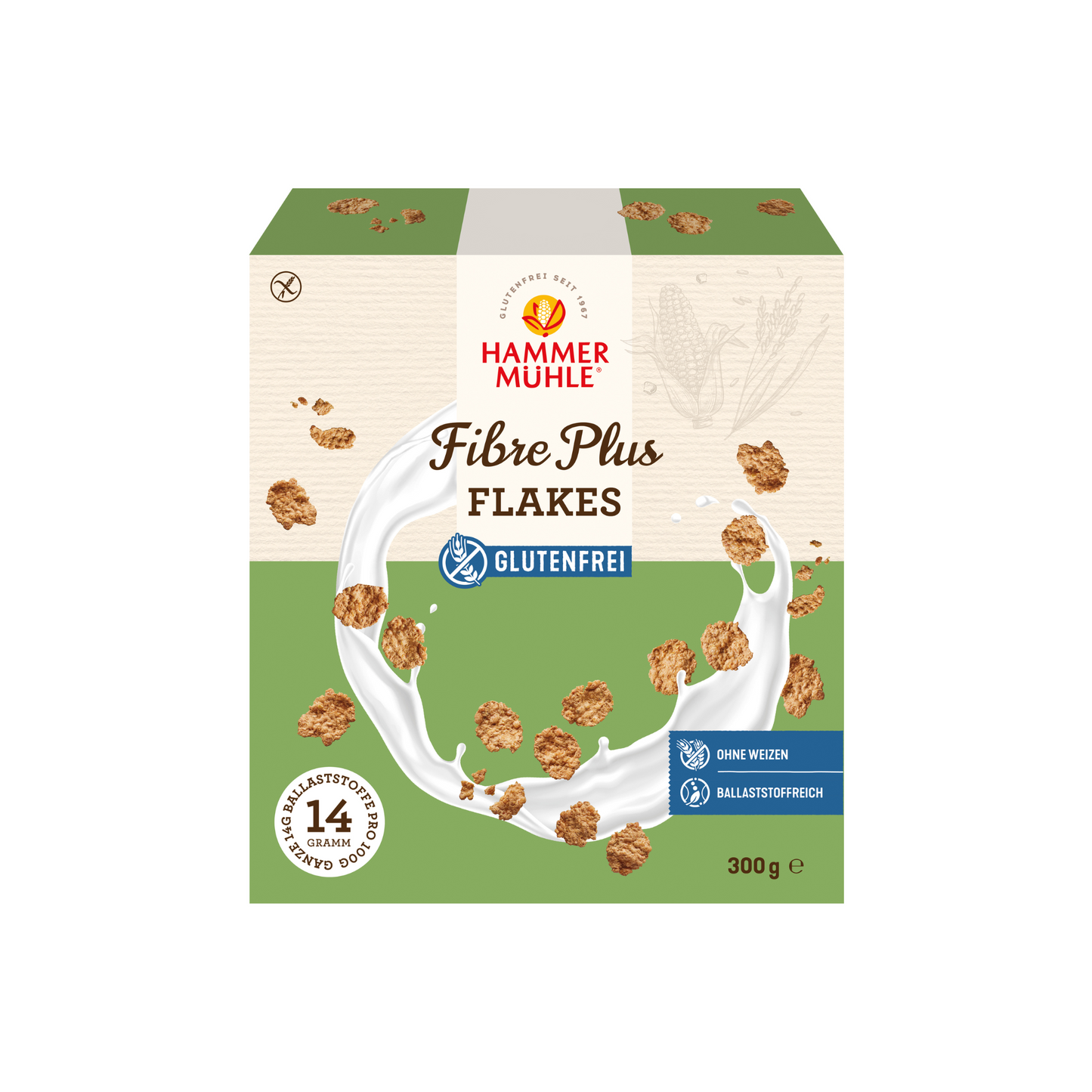 Hammermühle Frühstücksflakes mit Maiskleie 300g
