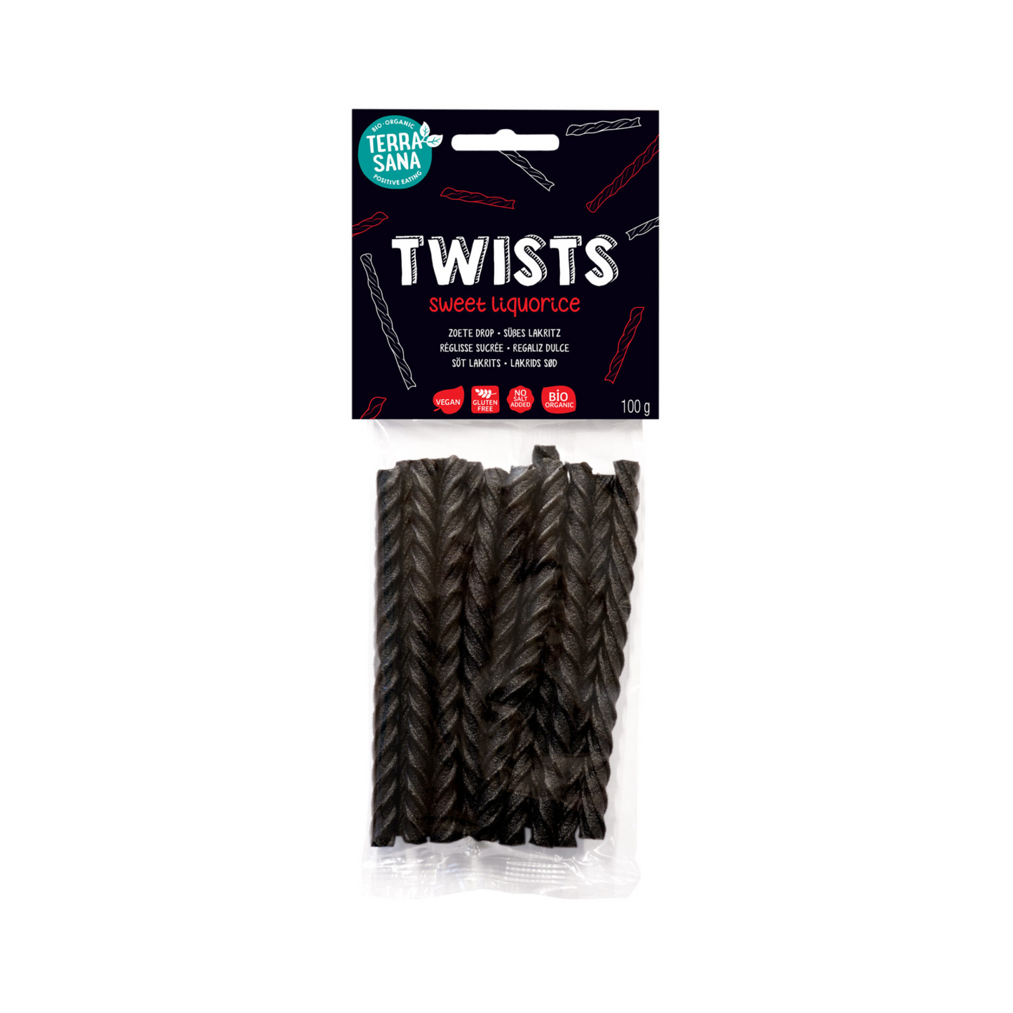 Bio Terra Sana Lakritz Stangen Twists 100g