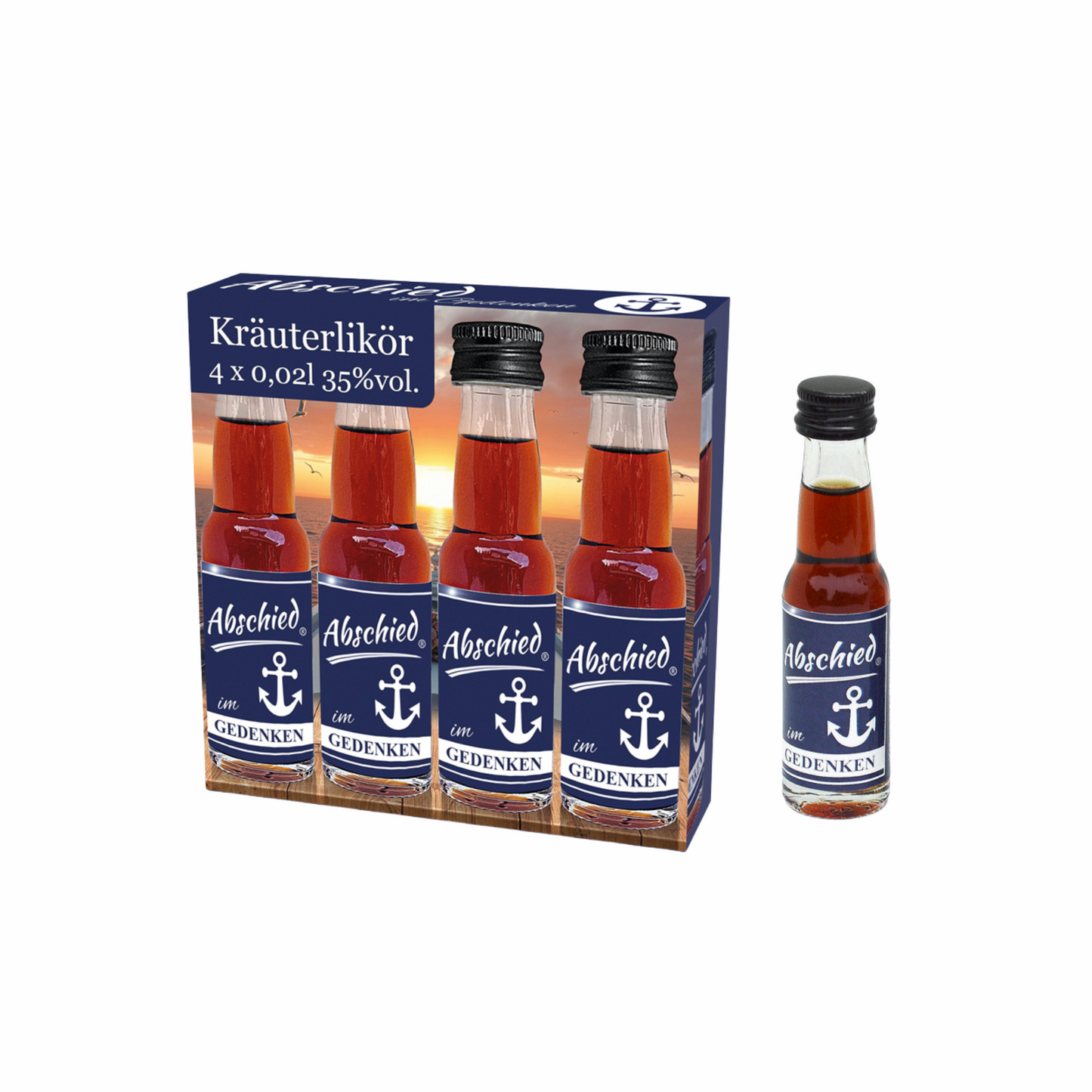 Hanse Abschied Kräuter Anker 35% 4x0,02l