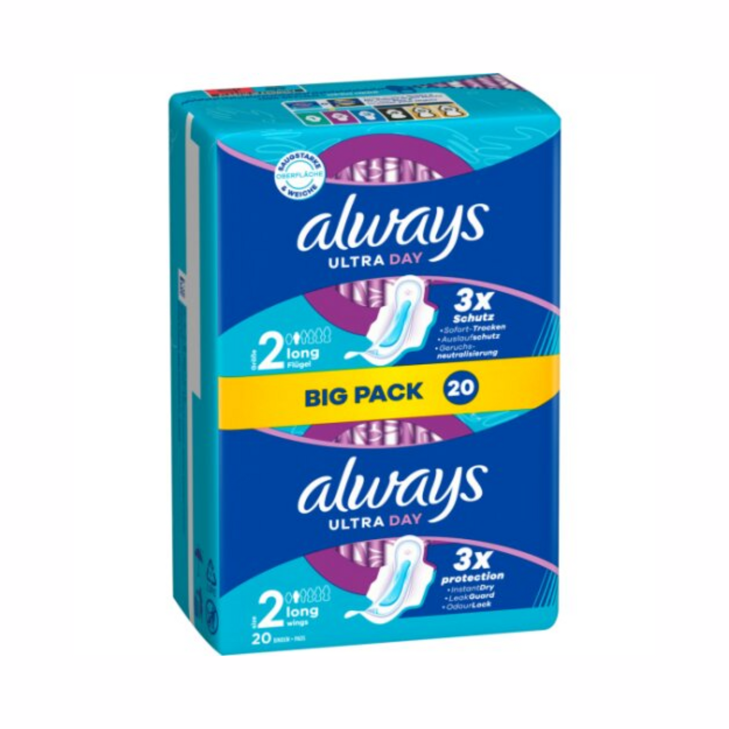 Always Ultra Damenbinden Long mit Flügeln Big Pack 20ST