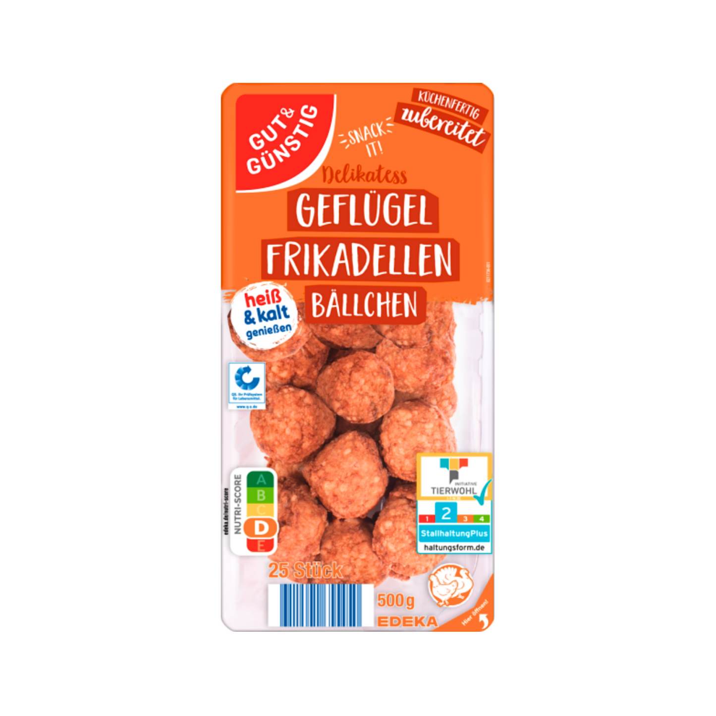 GUT&GÜNSTIG Geflügel Frikadellenbällchen 500g QS ITW