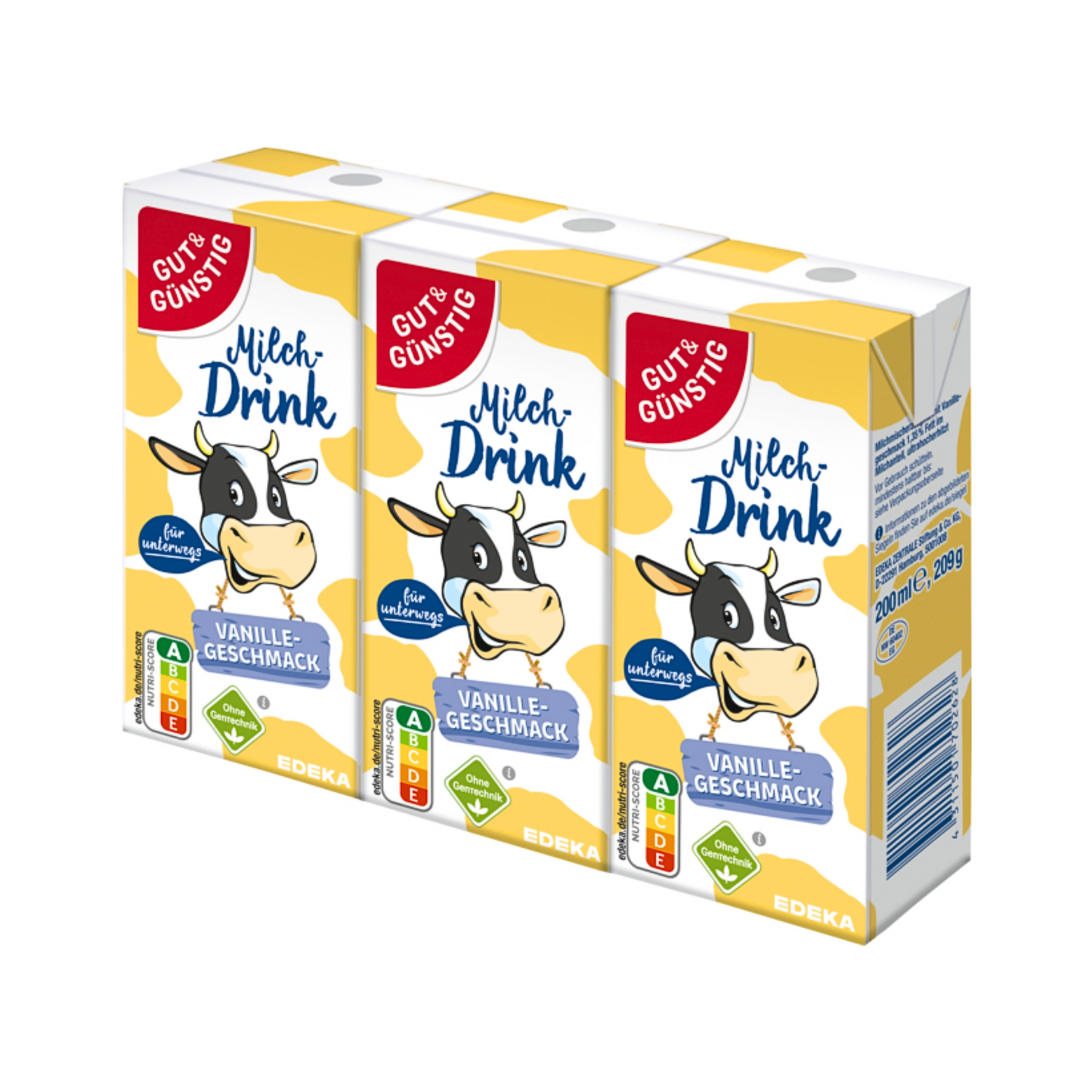 EDEKA Herzstücke Vanille H-Drink 3x200ml VLOG