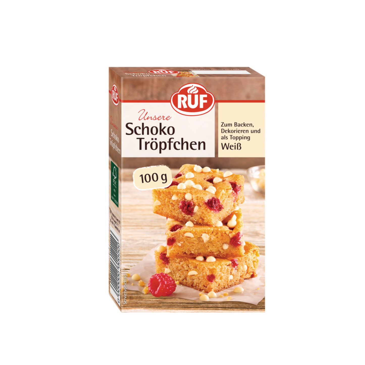 RUF Schokotröpfchen weiß 100g