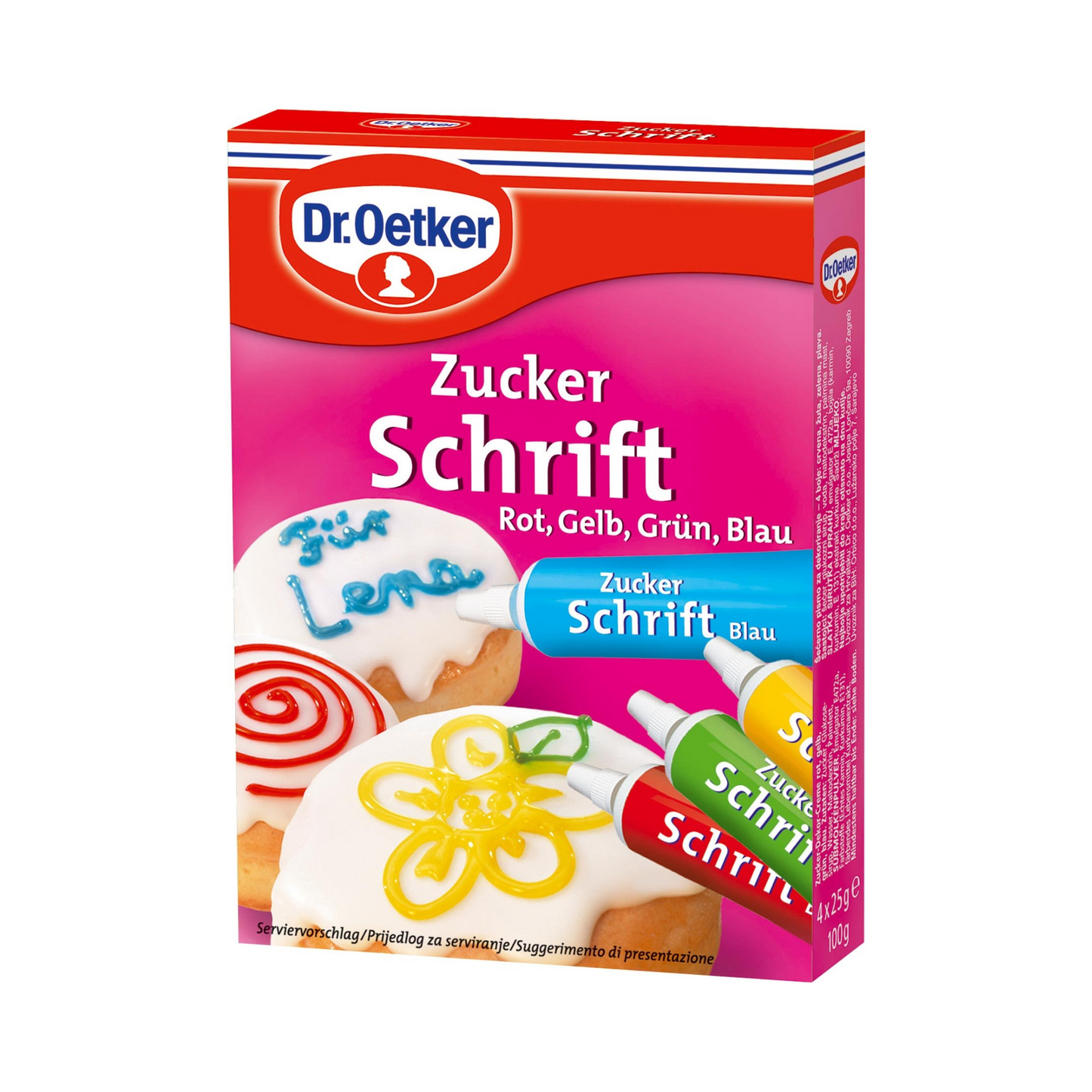 Dr.Oetker Zuckerschrift 4 Farben 100g