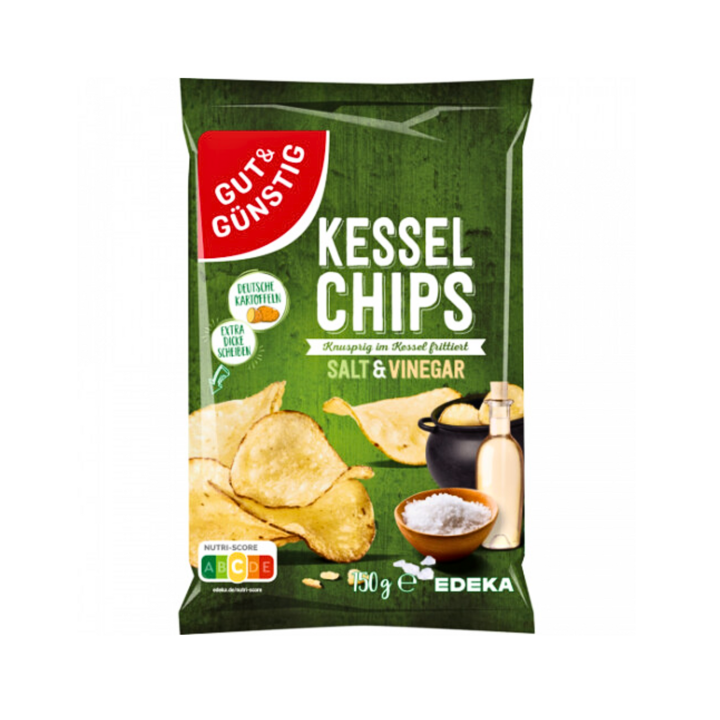 GUT&GÜNSTIG Kesselchips Salt&Vinegar 150g