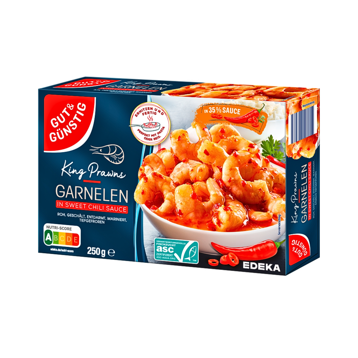 ASC GUT&GÜNSTIG Garnelen in Sweet-Chili Sauce 250g