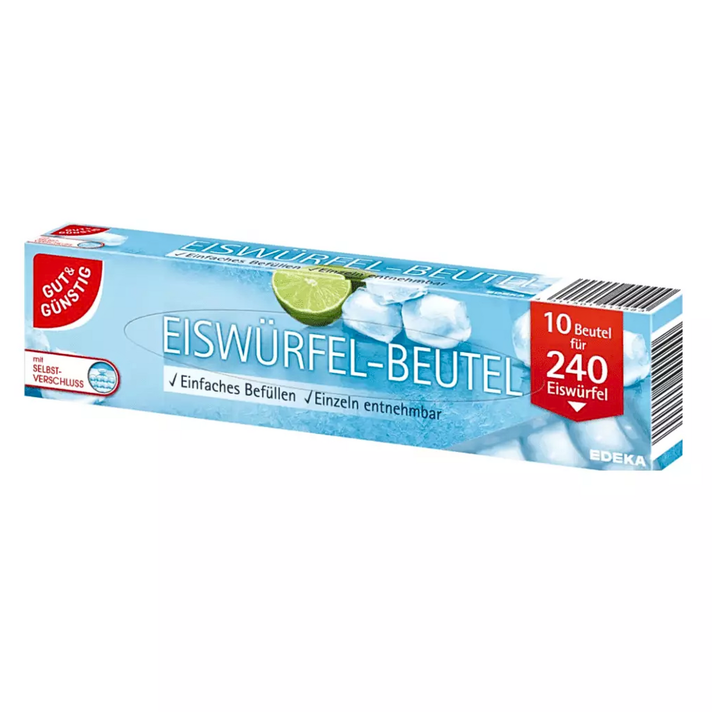 GUT&GÜNSTIG Eiswürfel-Beutel 10ST