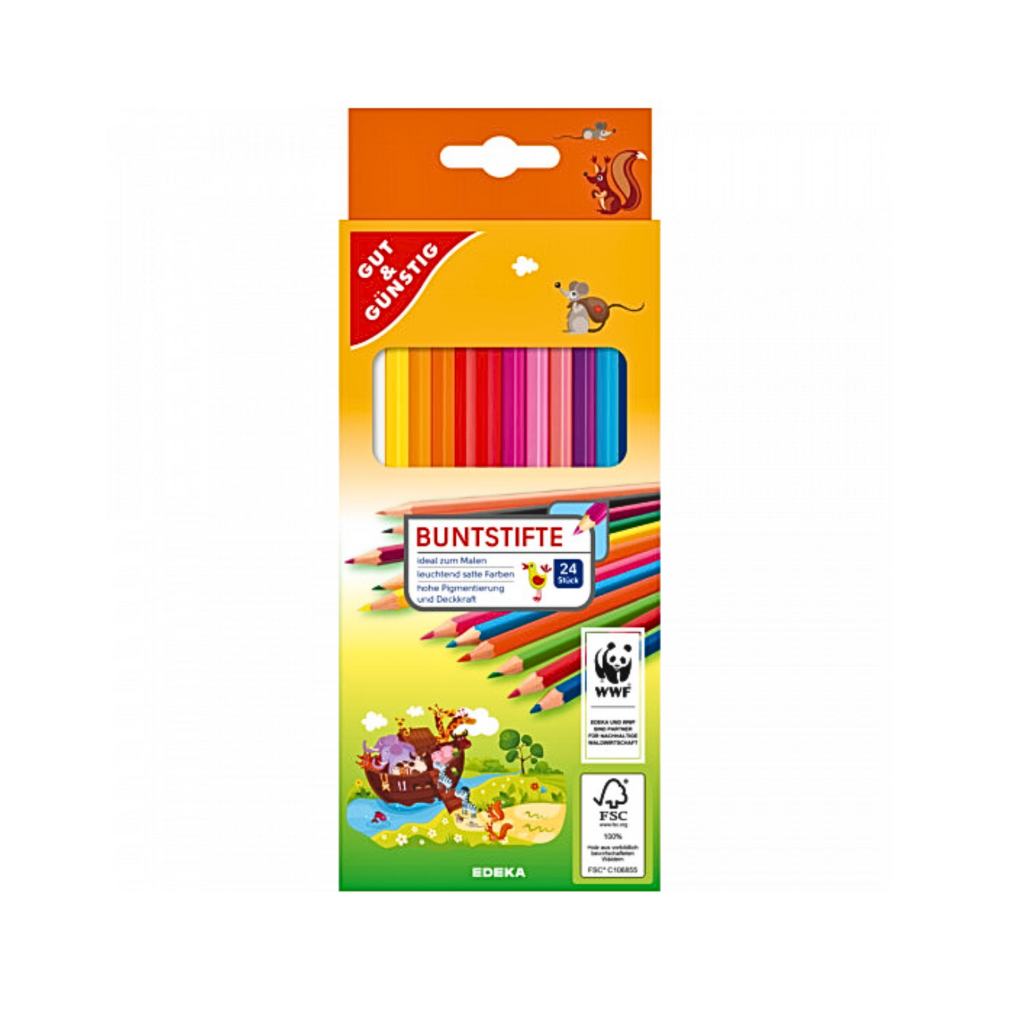 GUT&GÜNSTIG Buntstifte 24ST