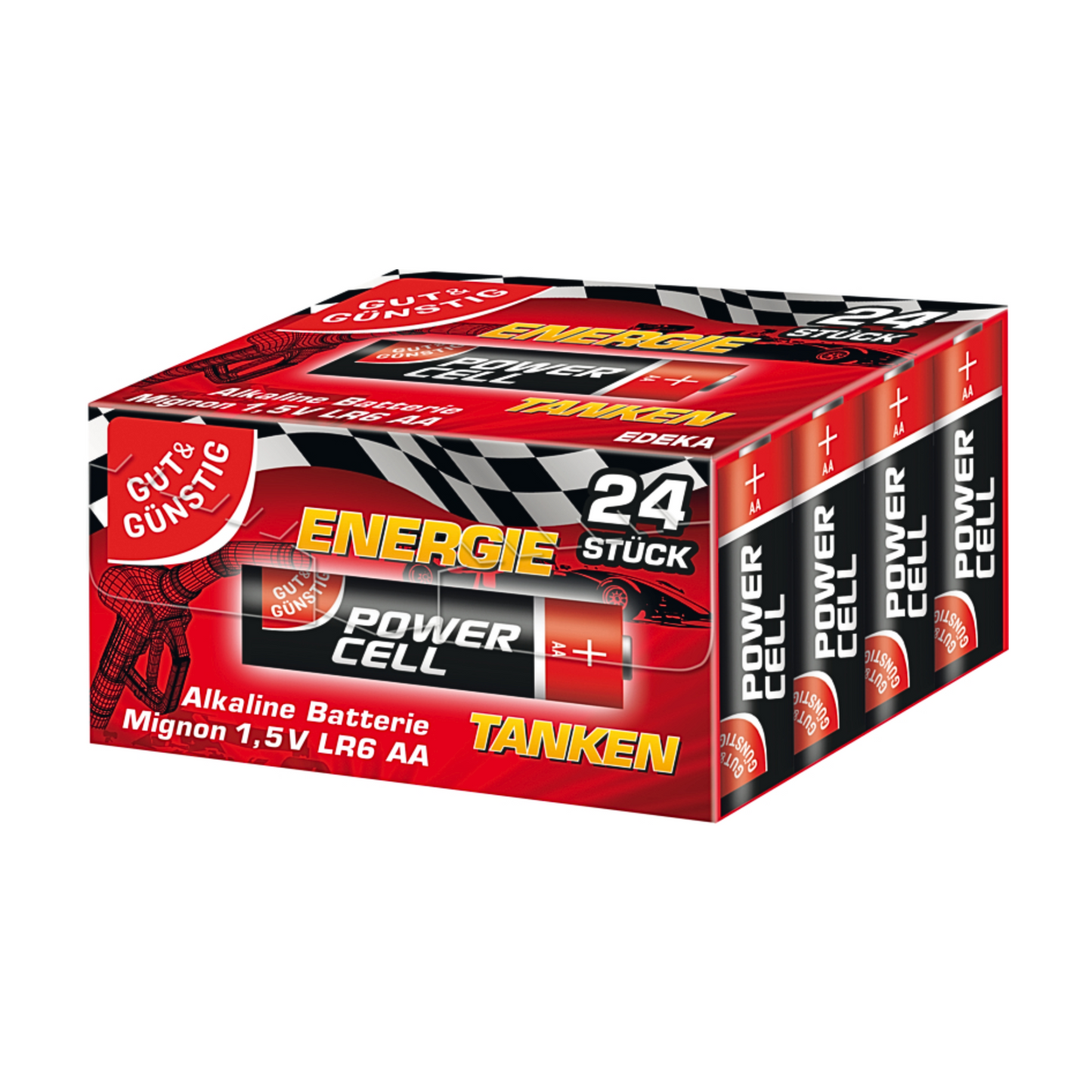 GUT&GÜNSTIG Alkaline Batterie Pappverpackung AA 24ST