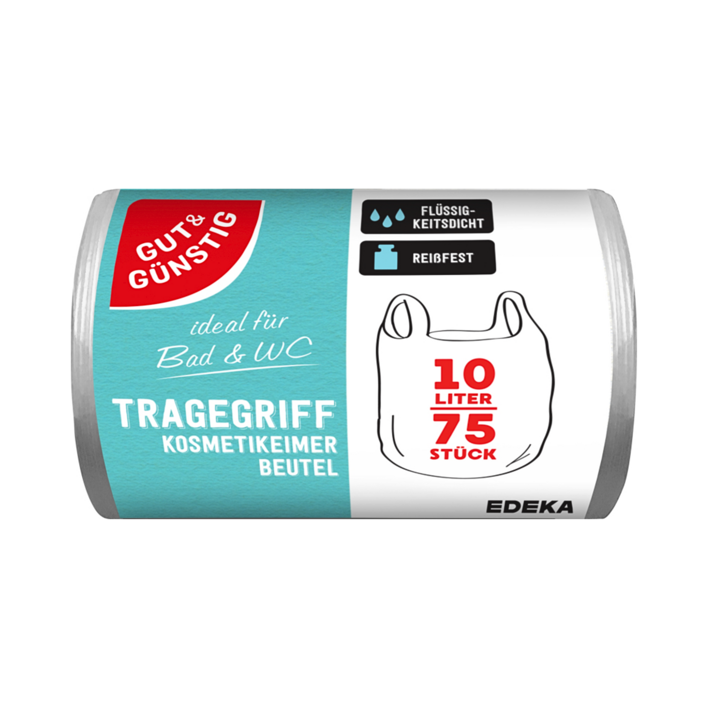 GUT&GÜNSTIG Kosmetikeimerbeutel mit Tragegriff 10l 75ST