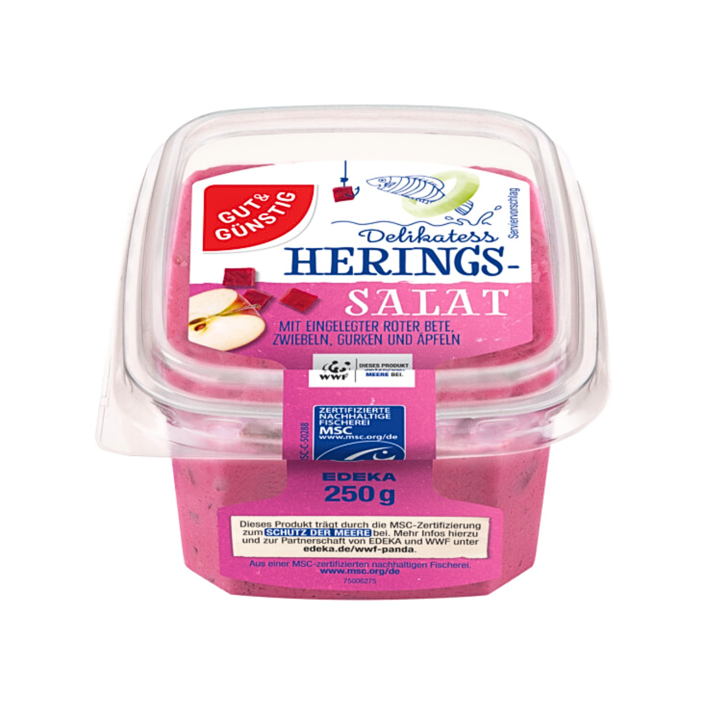 MSC GUT&GÜNSTIG Heringssalat rote Bete 250g