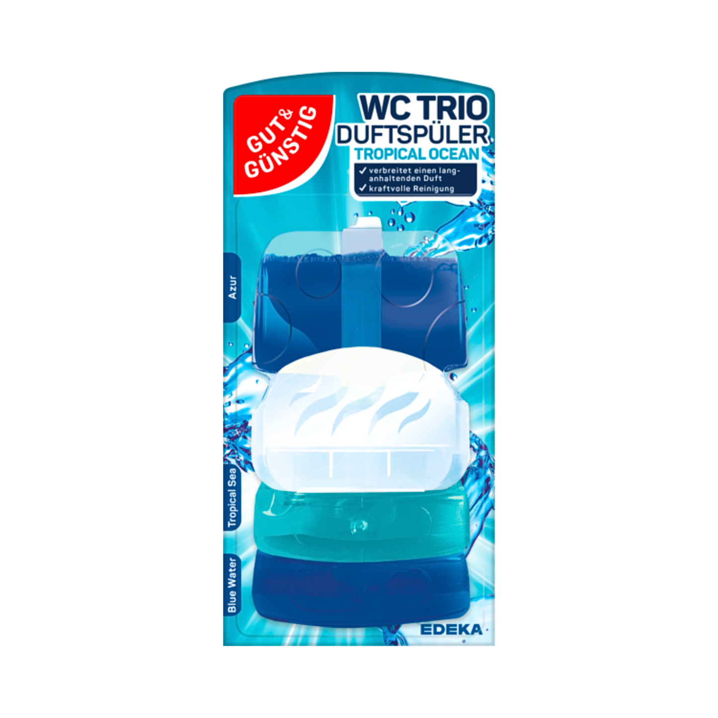 GUT&GÜNSTIG WC Duftspüler Ocean Mix 3x55ml