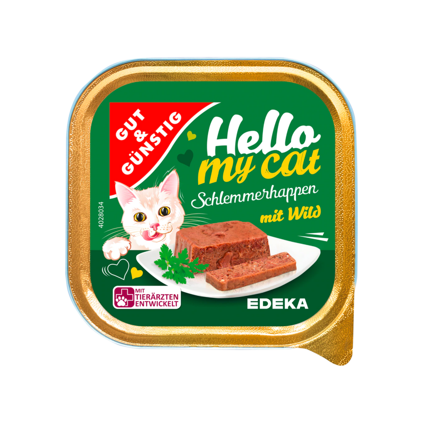 GUT&GÜNSTIG Schlemmerhappen mit Wild 100g