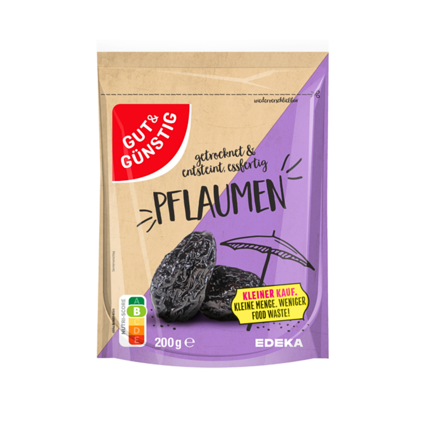 GUT&GÜNSTIG Trockenpflaumen 200g
