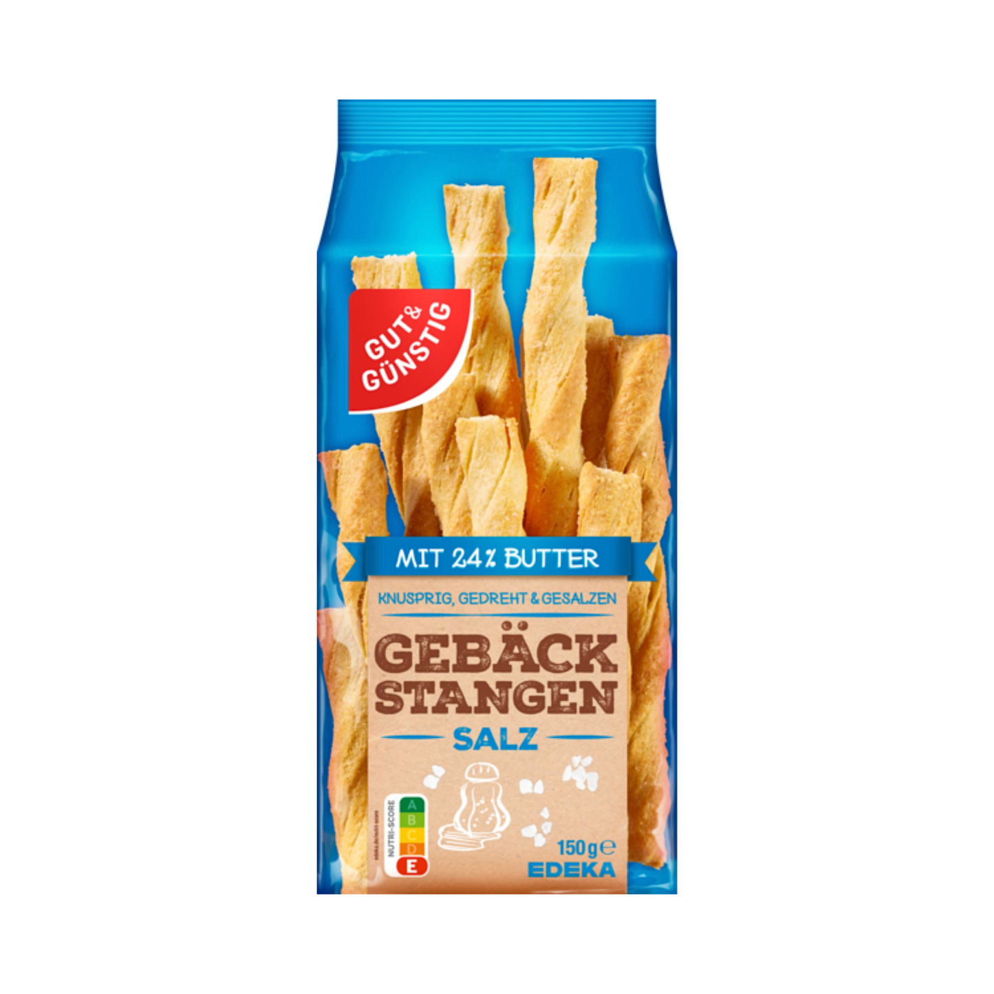GUT&GÜNSTIG Gebäckstangen Salz 150g
