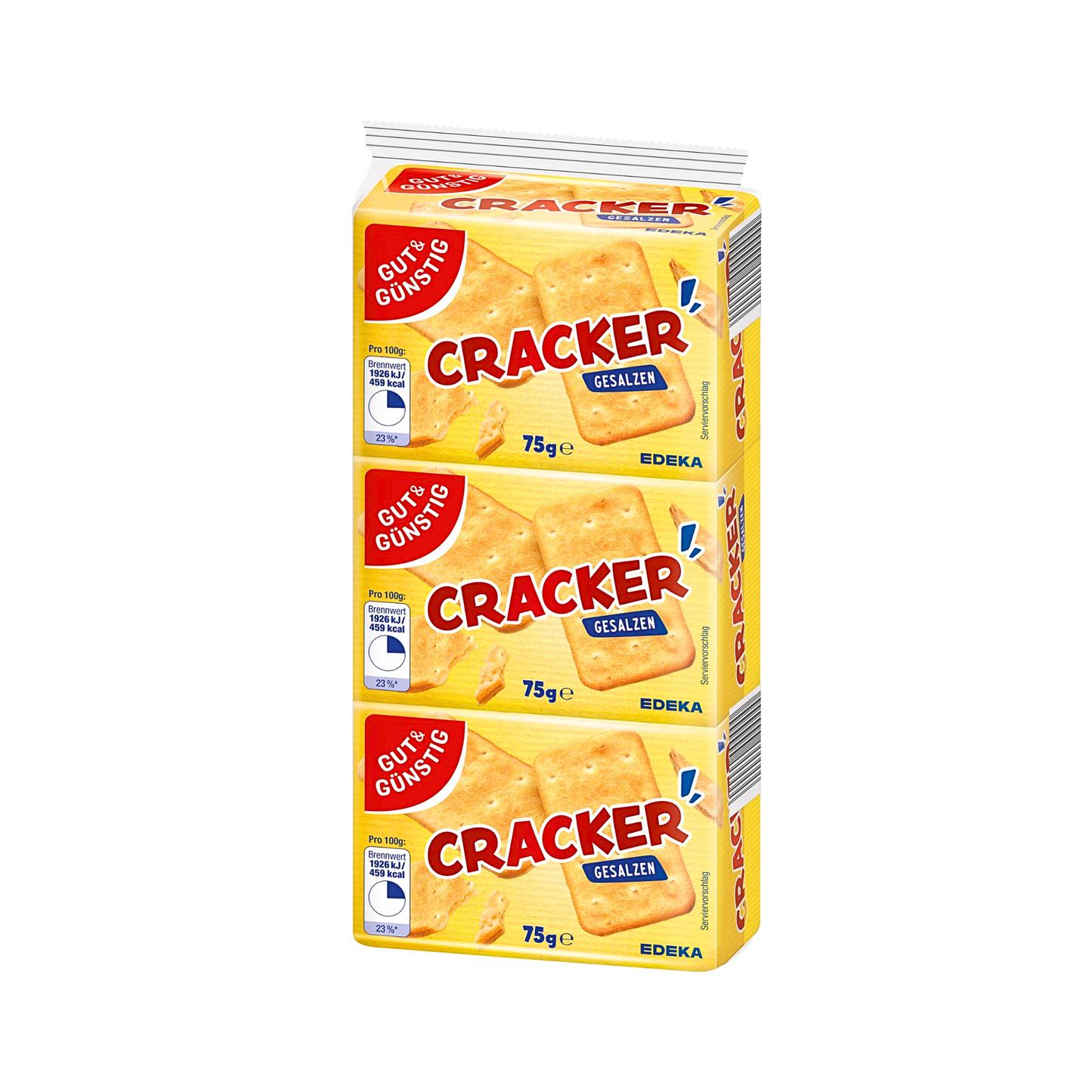 GUT&GÜNSTIG Cracker gesalzen 3x75g