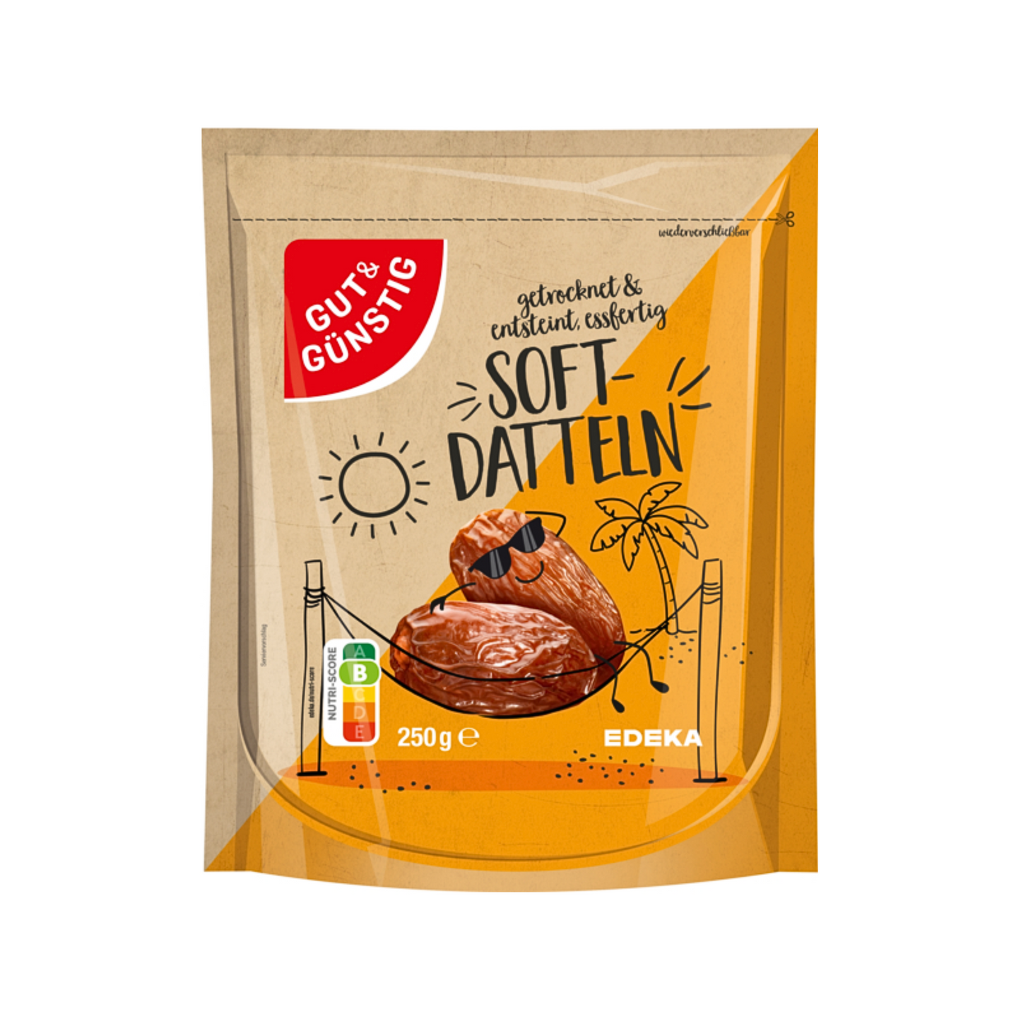 GUT&GÜNSTIG Soft-Datteln getrocknet, entsteint, essfertig 250g