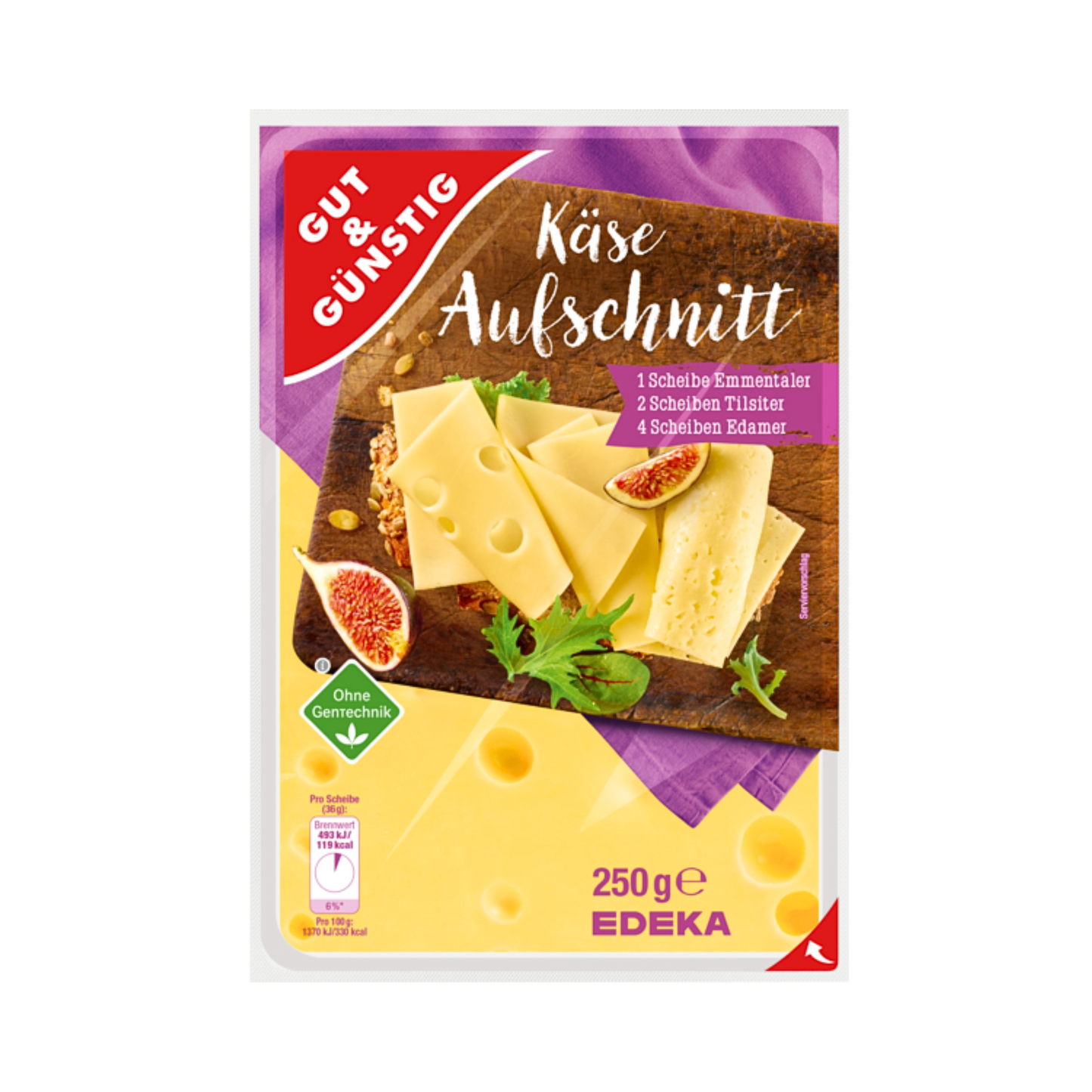 GUT&GÜNSTIG Käseaufschnitt 250g VLOG