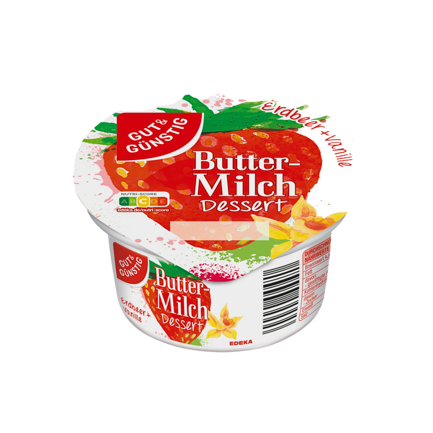 GUT&GÜNSTIG Buttermilch Dessert Erdbeer Vanille 200g
