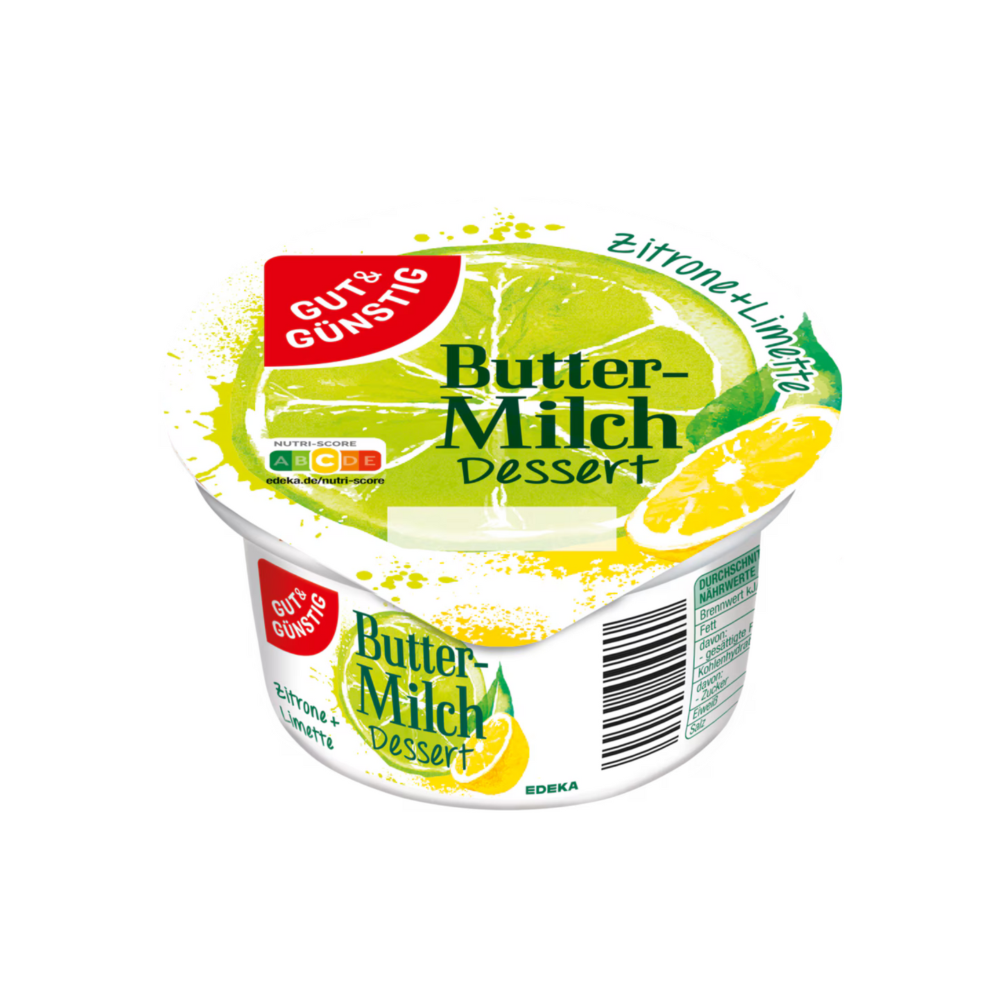 GUT&GÜNSTIG Buttermilch Dessert Zitrone Limette 200g