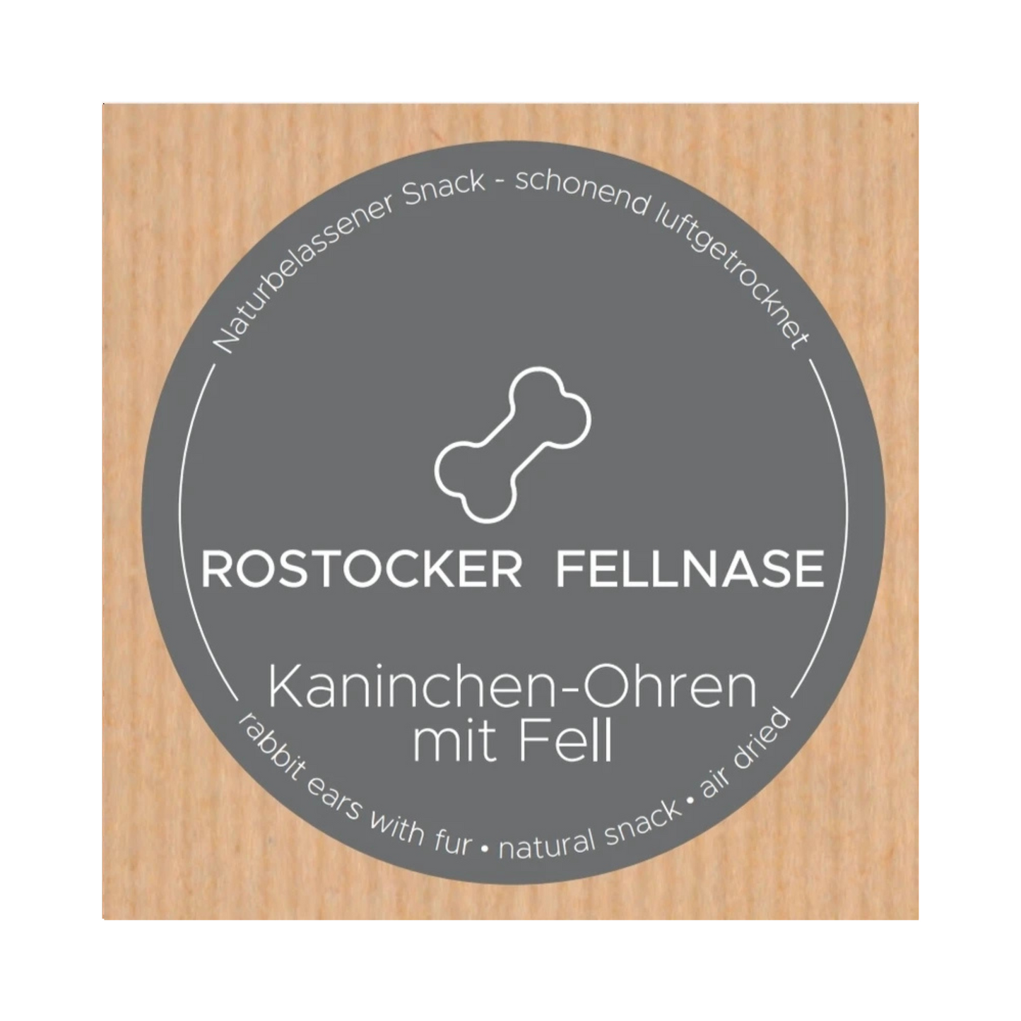 Rostocker Fellnase Kaninchen Ohren mit Fell 200g