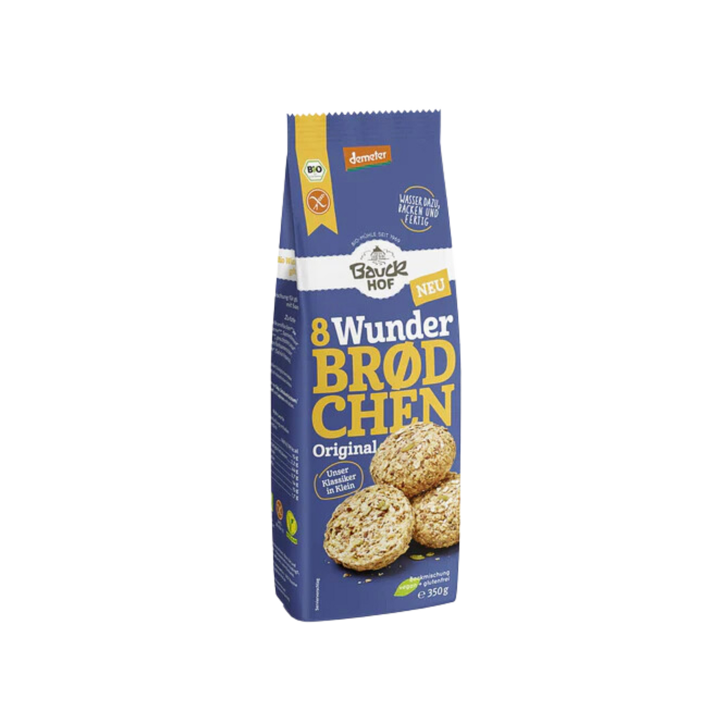 Demeter Bauck Mühle Wunderbrödchen Original 350g
