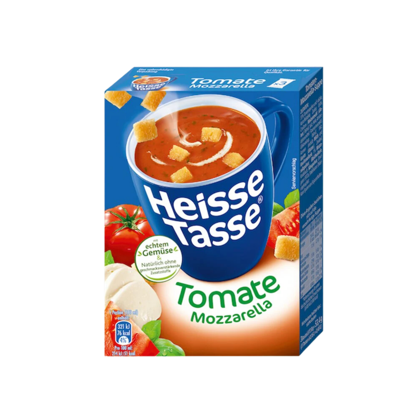 Heisse Tasse Tomate Mozzarella für 600ml 73,6g