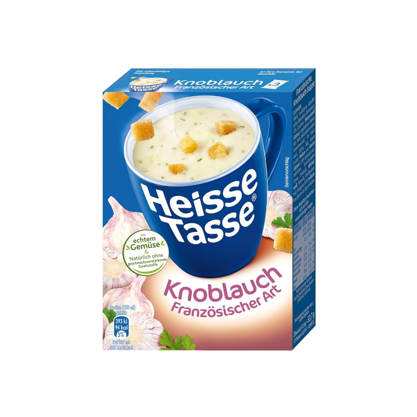 Heisse Tasse Knoblauch Französische Art für 600ml 78g