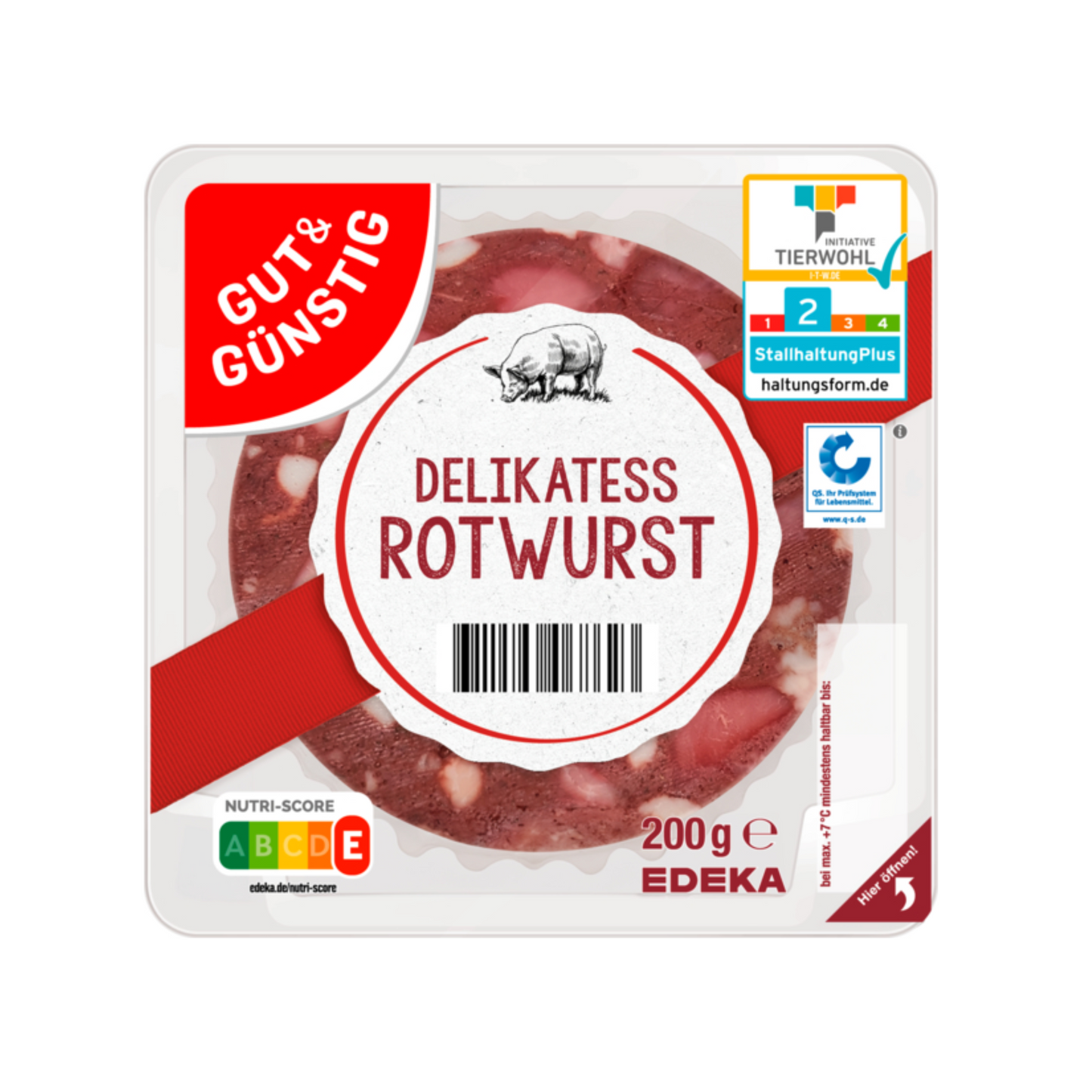 GUT&GÜNSTIG Rotwurst 200g QS ITW