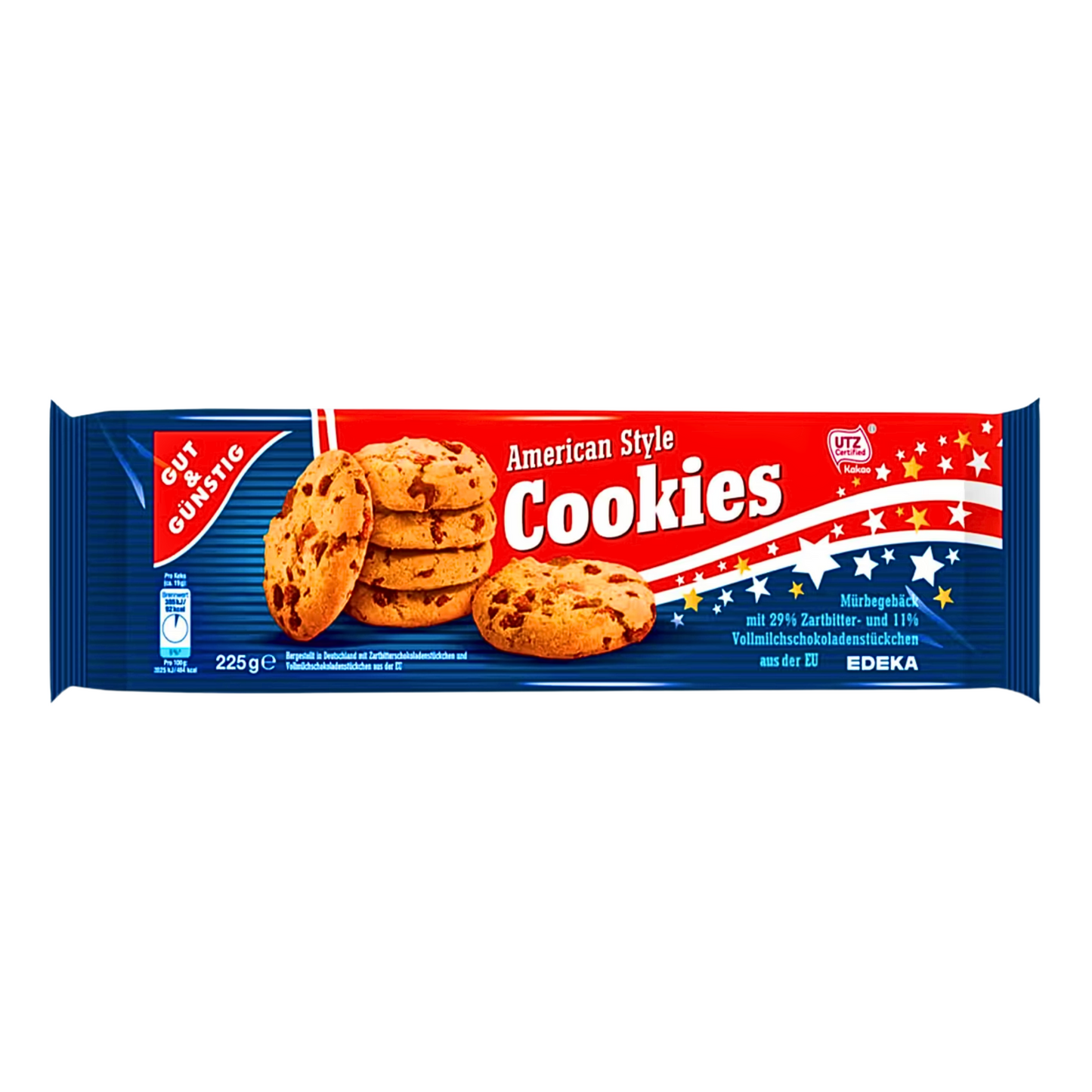 GUT&GÜNSTIG Cookies American Style Classic 225g