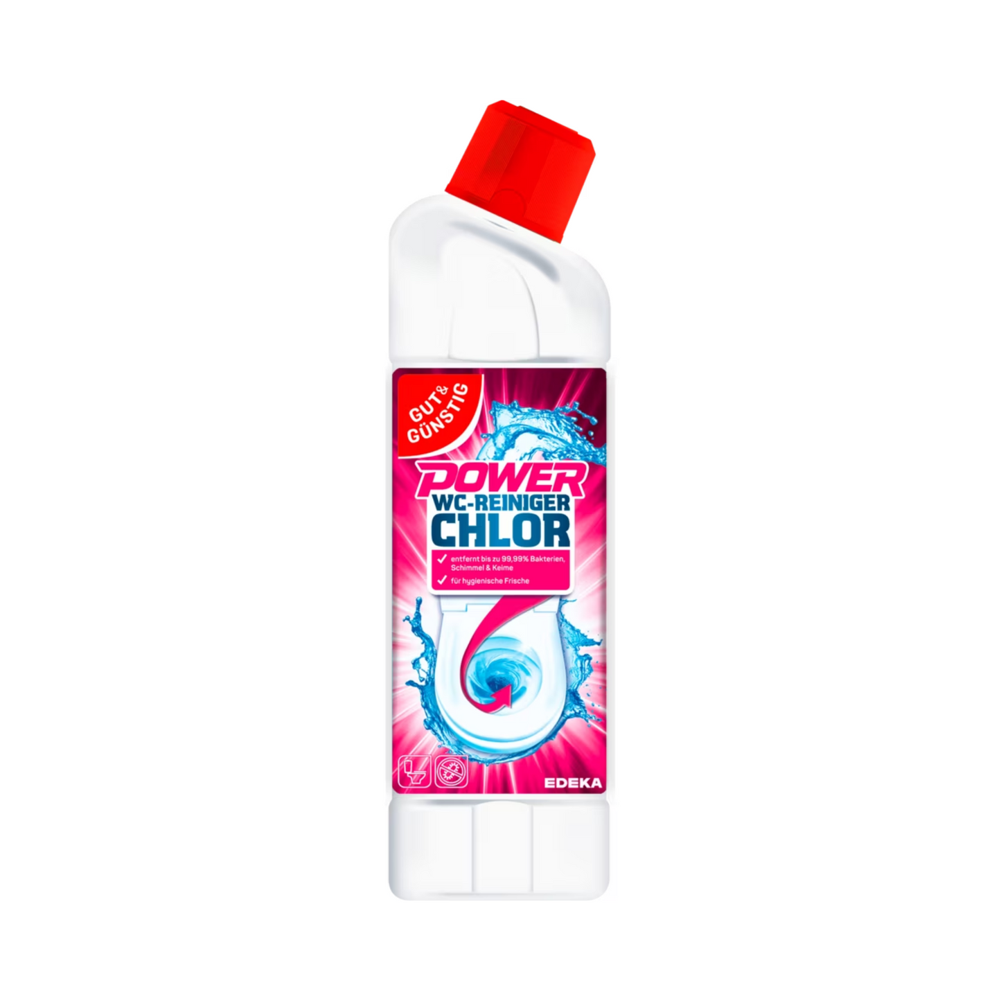 GUT&GÜNSTIG Power WC-Reiniger Chlor 750ml