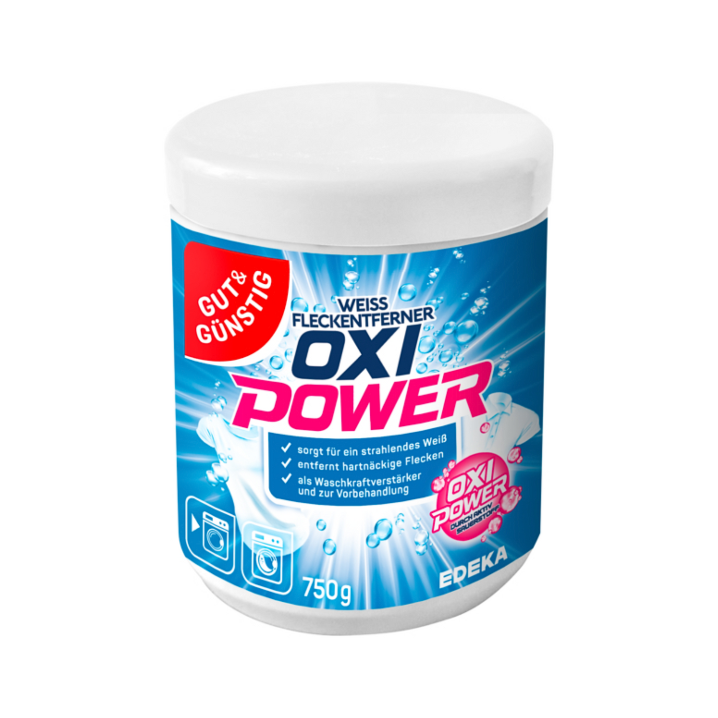 GUT&GÜNSTIG Oxi Fleckenentfernerpulver weiß 750g