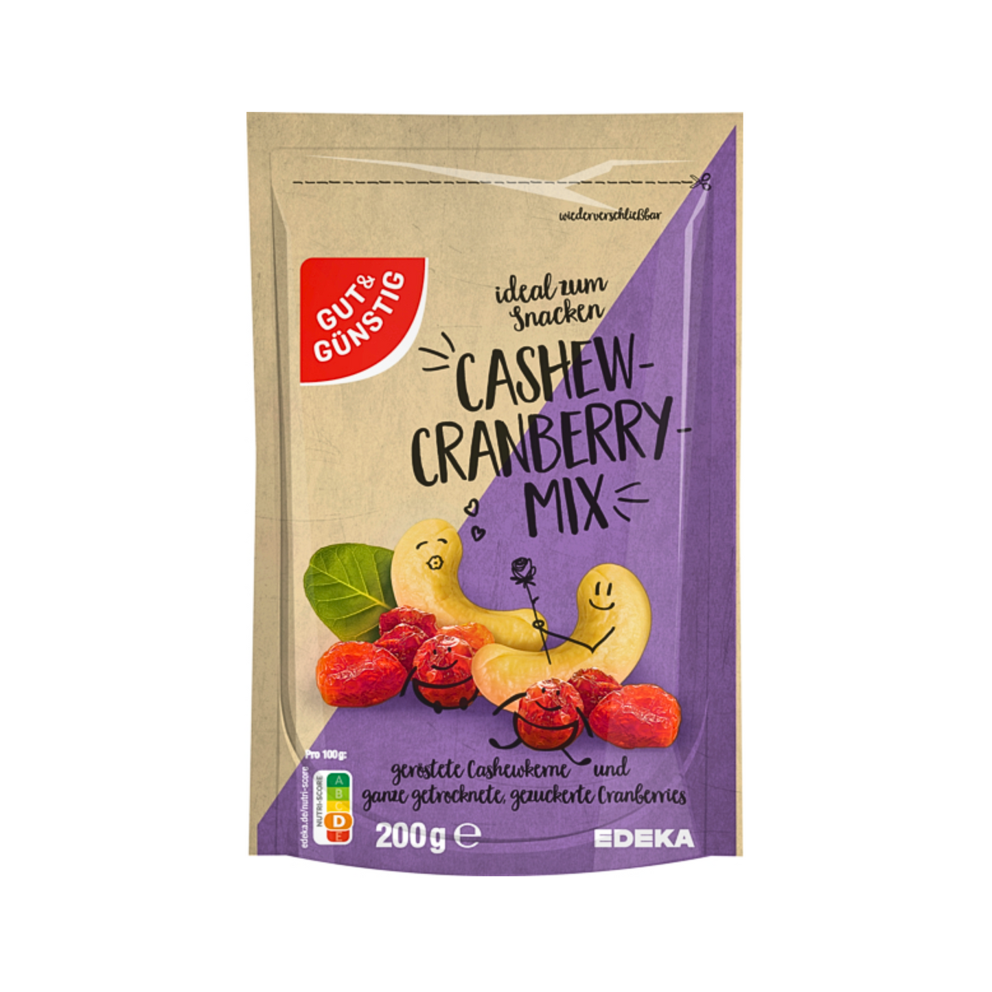 GUT&GÜNSTIG Cashew-Cranberry-Mix 200g